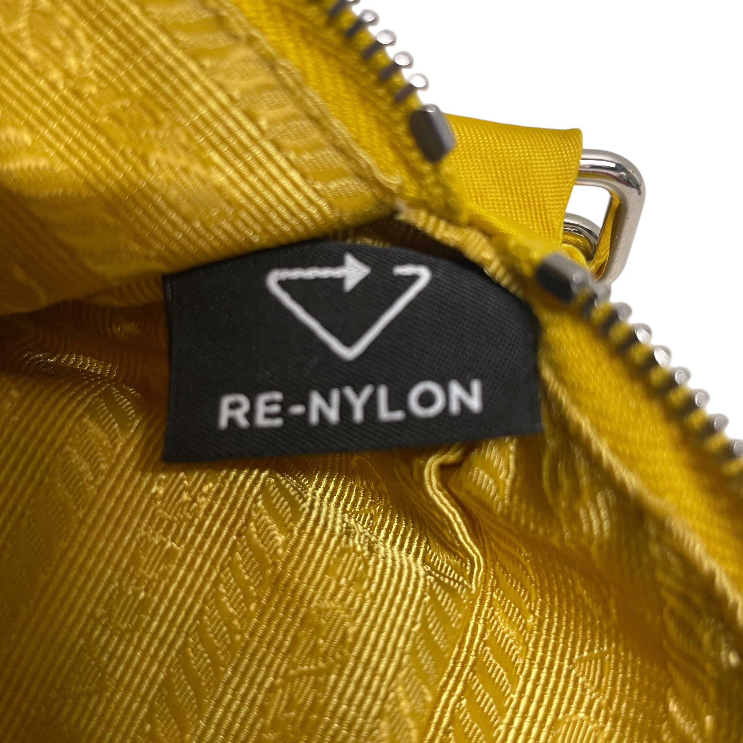 PRADA/Bag/Nylon/YEL/yellow hardware view 5