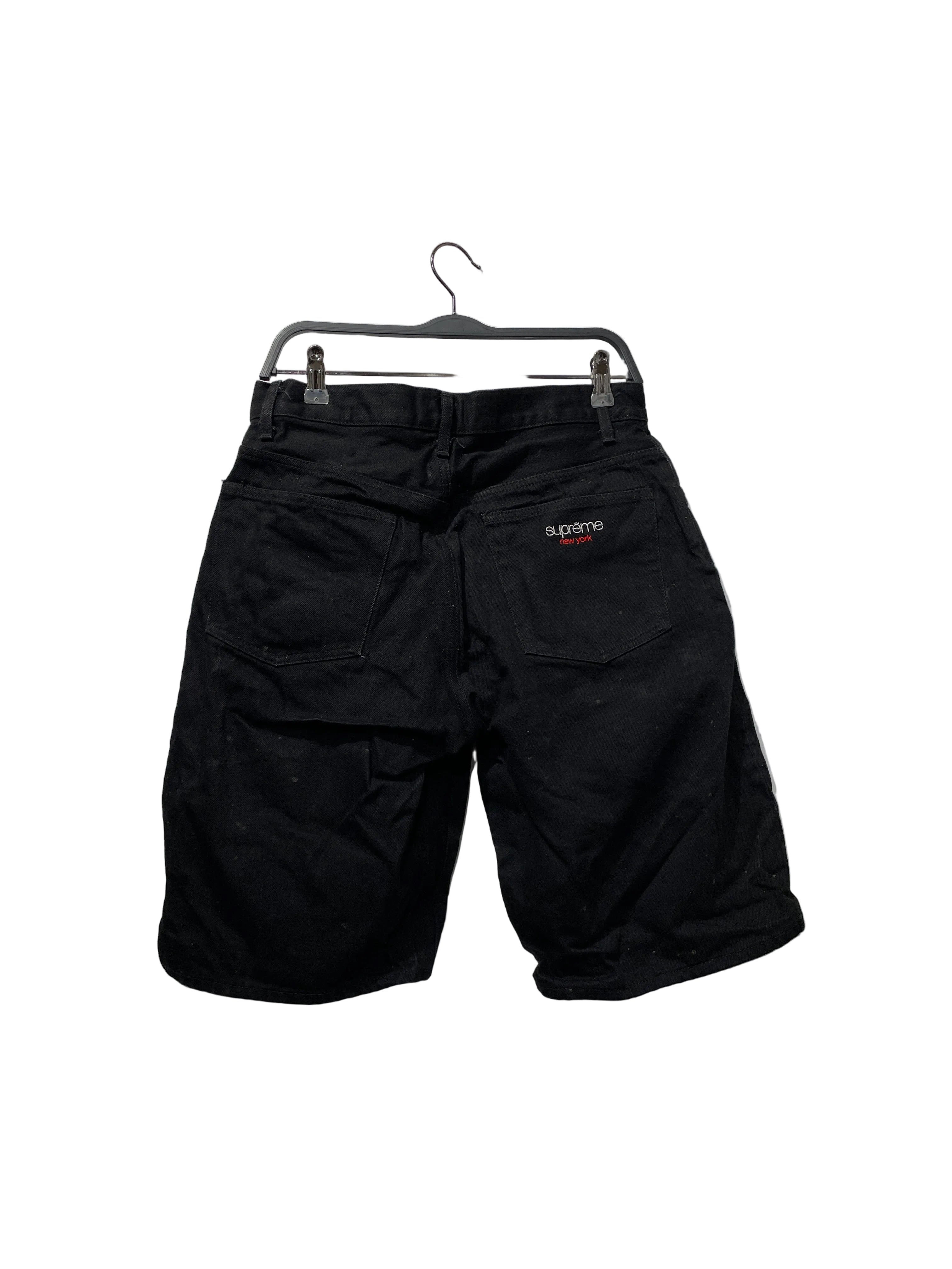 Supreme/Shorts/30/Denim/BLK/Supreme Denim Baggy Shorts 30 view 2
