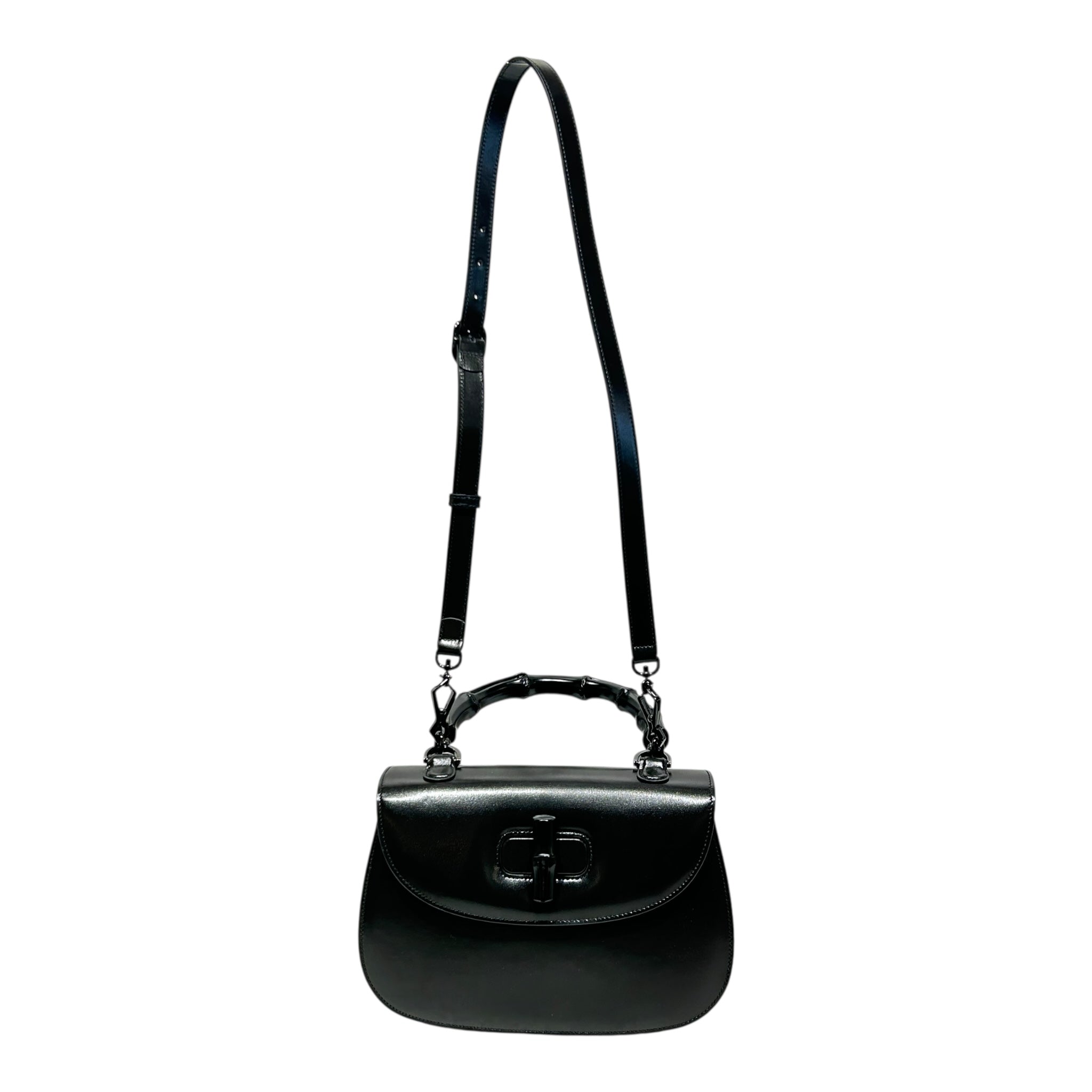 GUCCI/Bag/OS/Leather/BLK/1947 Bamboo Top Handle view 3