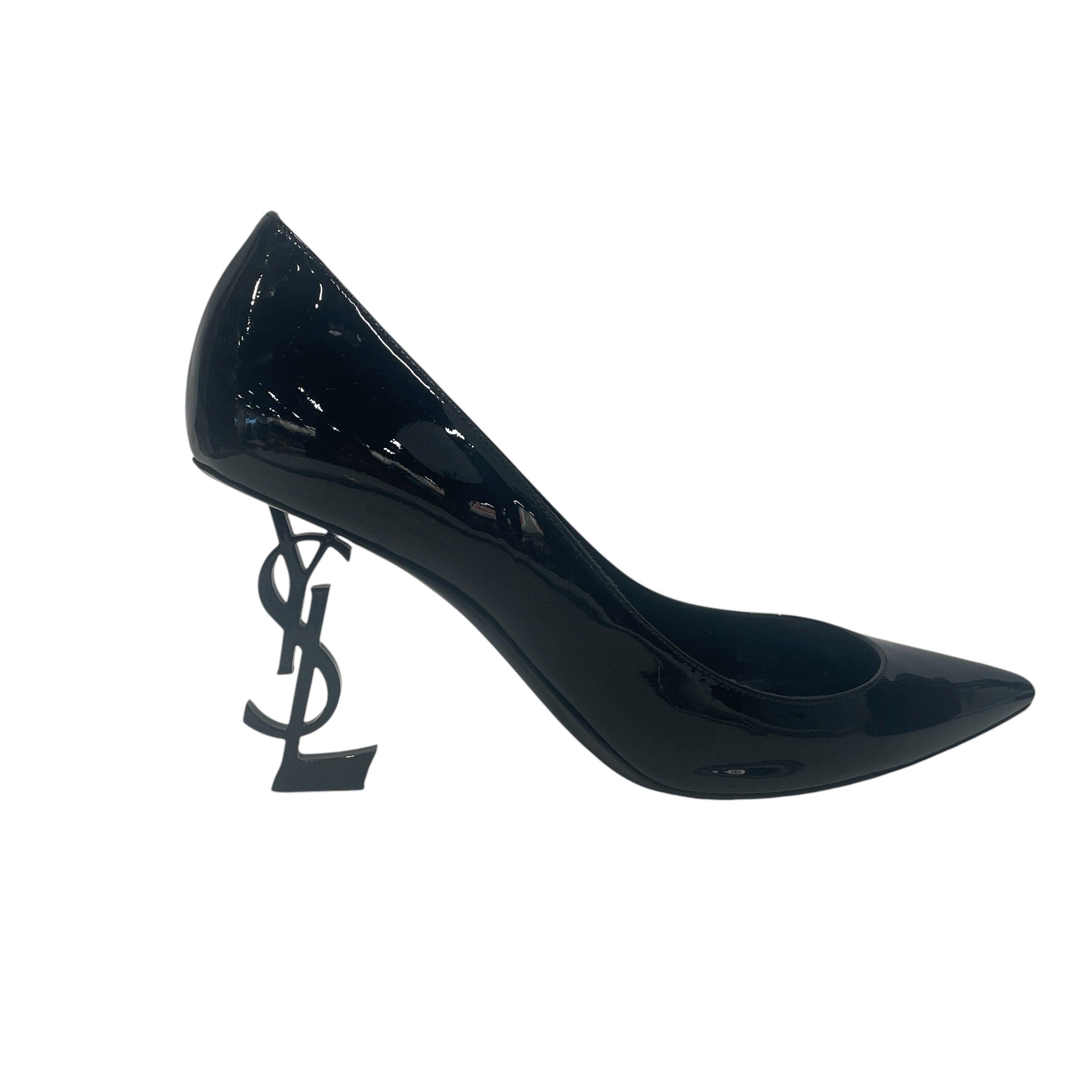 SAINT LAURENT/Heels/US 7/Leather/BLK/Opyum Patent Leather view 6