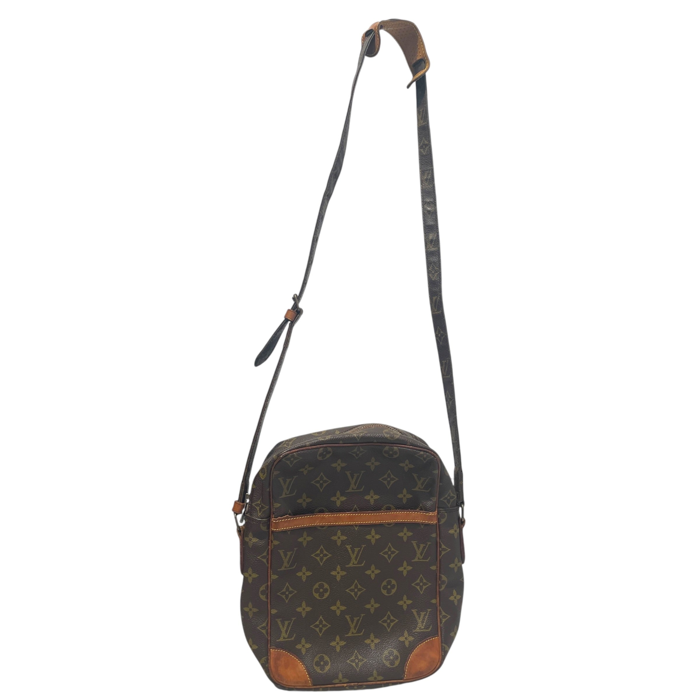 LOUIS VUITTON/Cross Body Bag/Monogram/Leather/BRW/Monogram Danube Crossbody view 1