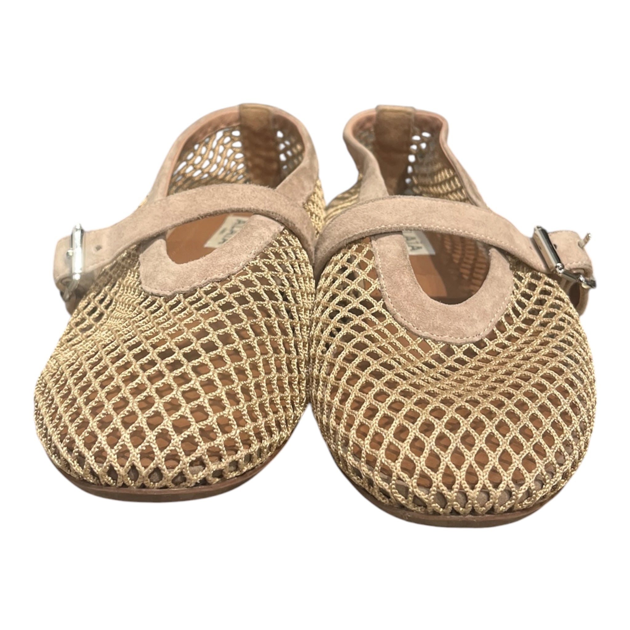 ALAIA/Flat Shoes/EU 37/Cotton/BEG/FISH NETS view 4