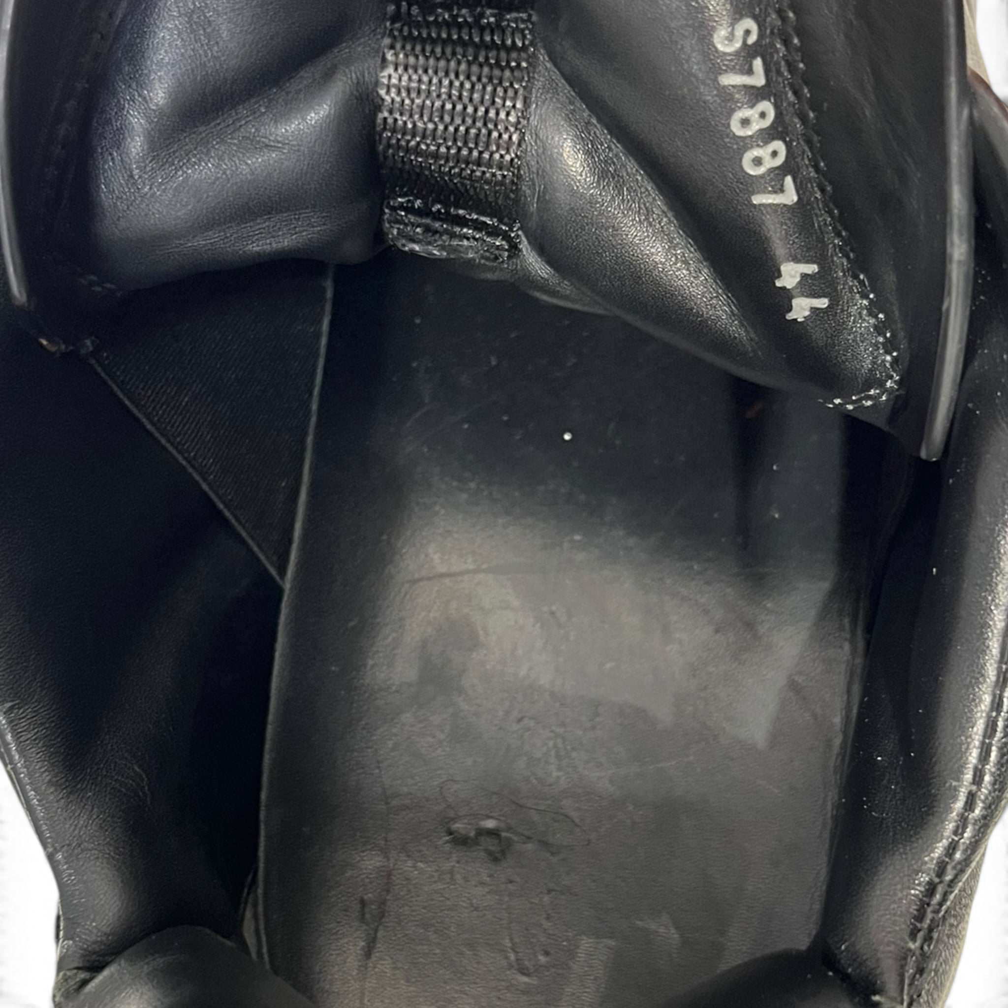 Rick Owens/Low-Sneakers/EU 44/Leather/BLK/Maximal Tractor view 3