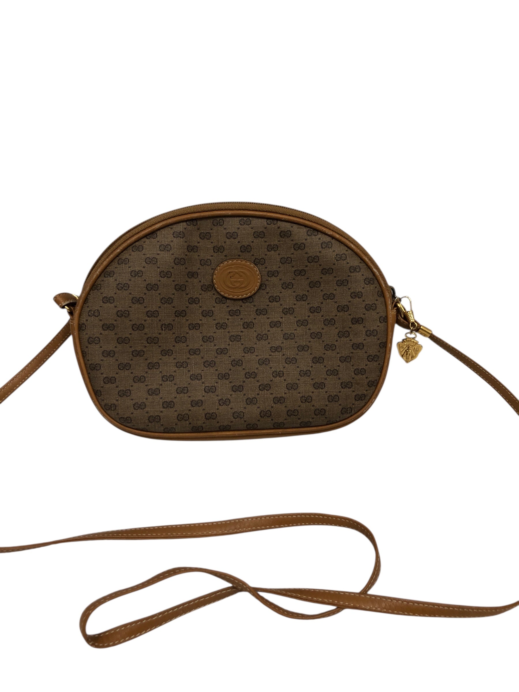 GUCCI/Cross Body Bag/Monogram/Leather/CML/GG Crossbody Circle Bag view 1