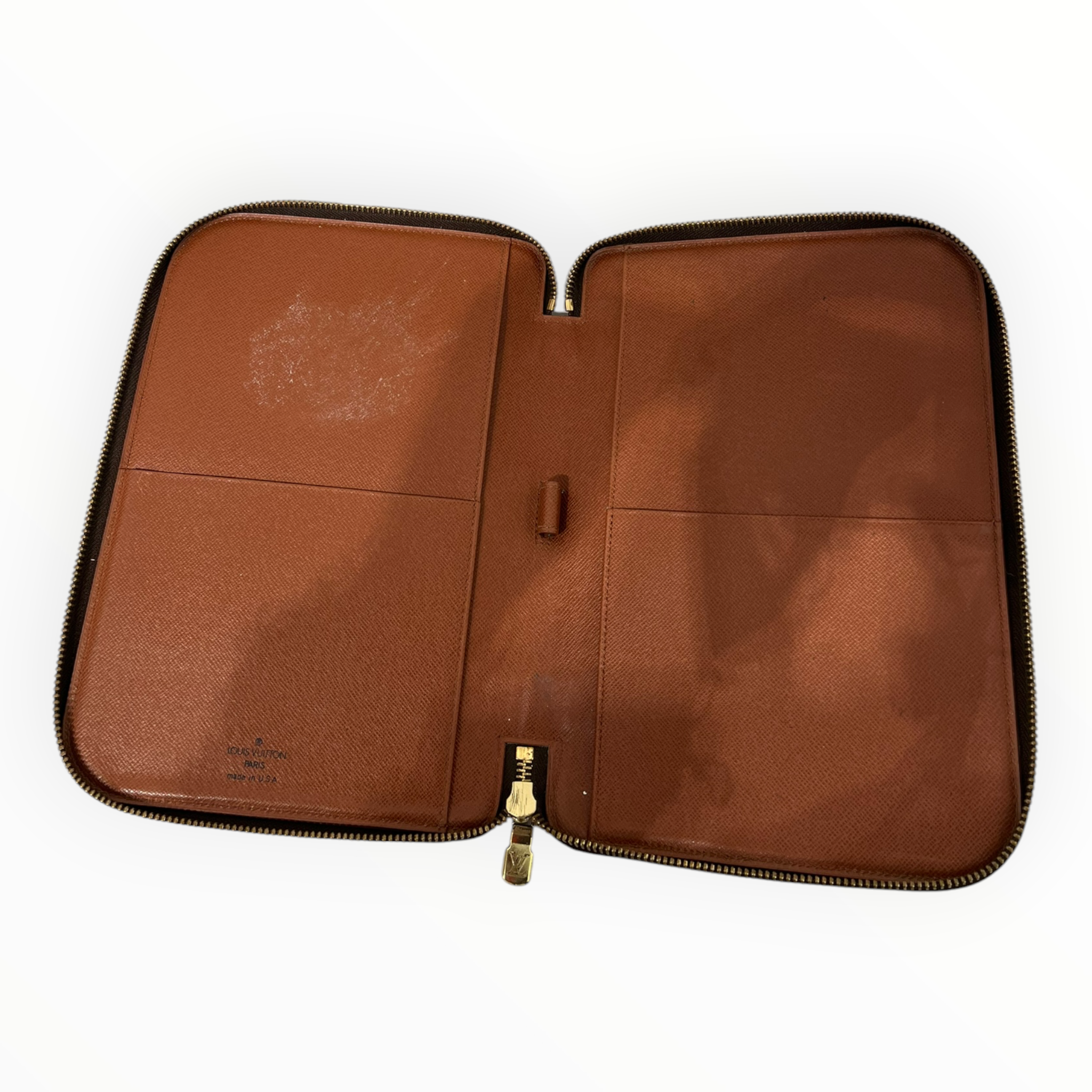 LOUIS VUITTON/Pouch/Monogram/Leather/BRW/notebook holder SD0956 view 3