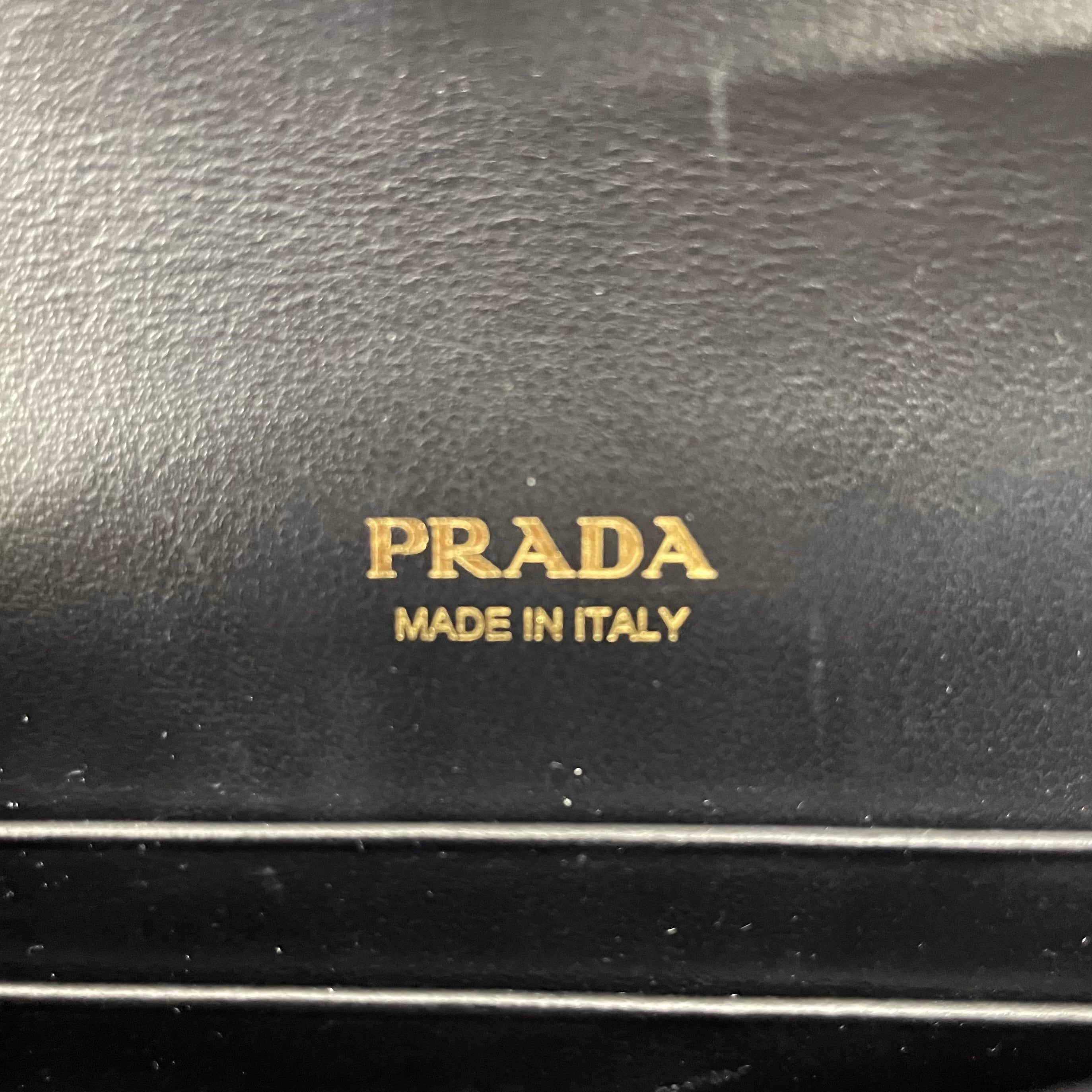 PRADA/Hand Bag/Leather/BLK/PATENT LEATHER ENVELOPE BAG view 6