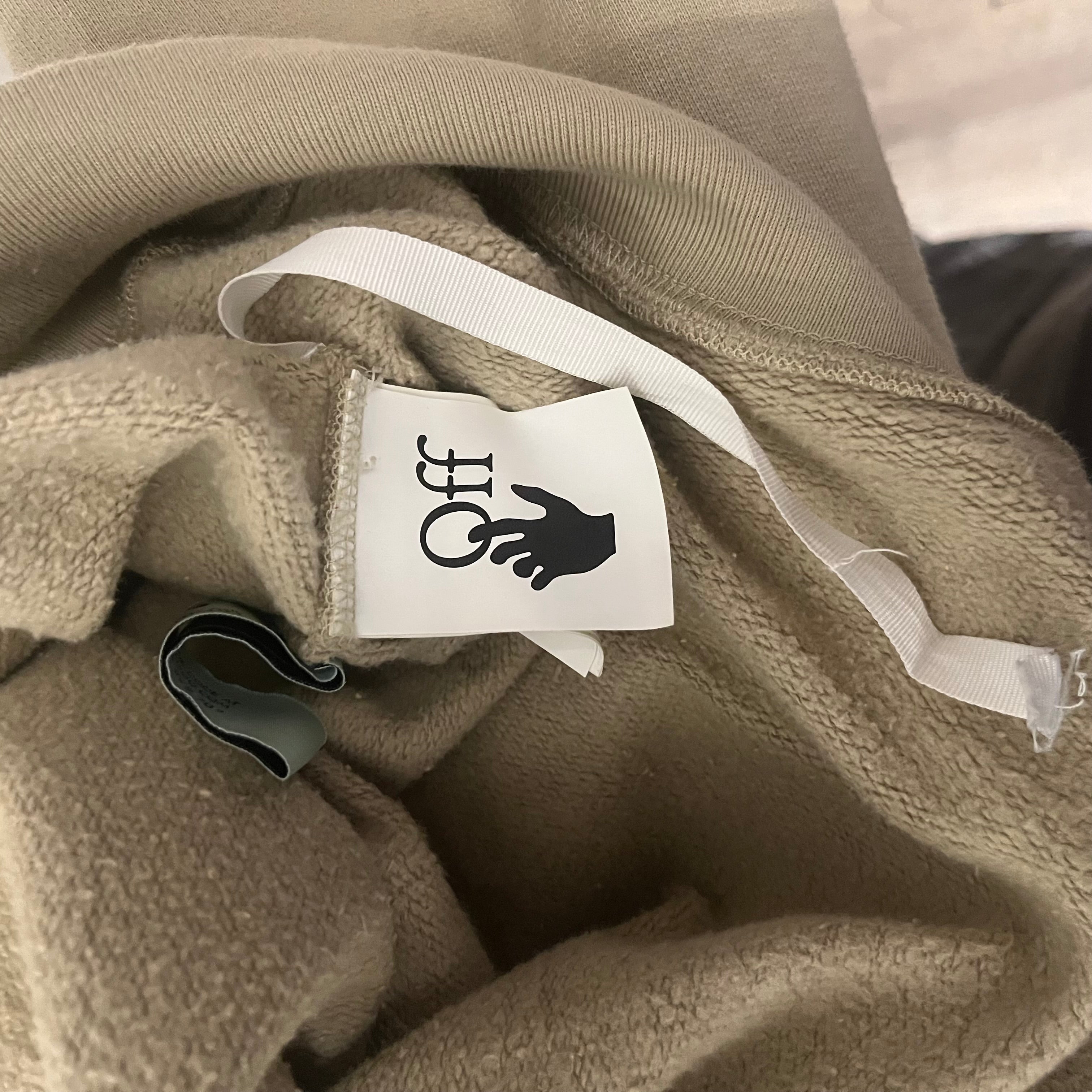 OFF-WHITE/Hoodie/XS/Cotton/KHK/caravaggio view 4