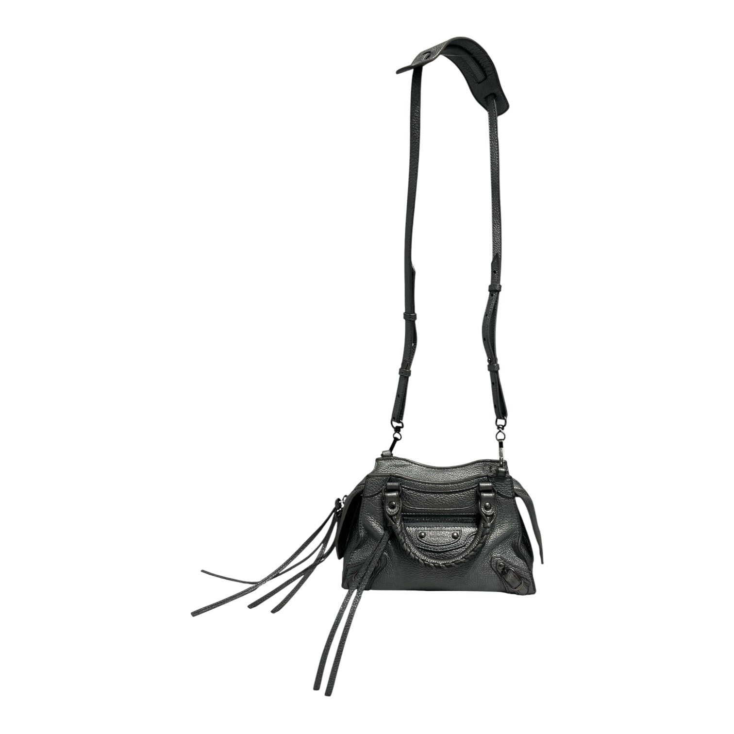 BALENCIAGA/Cross Body Bag/Leather/SLV/NEO CLASSIC CITY MINI LEATHER view 1