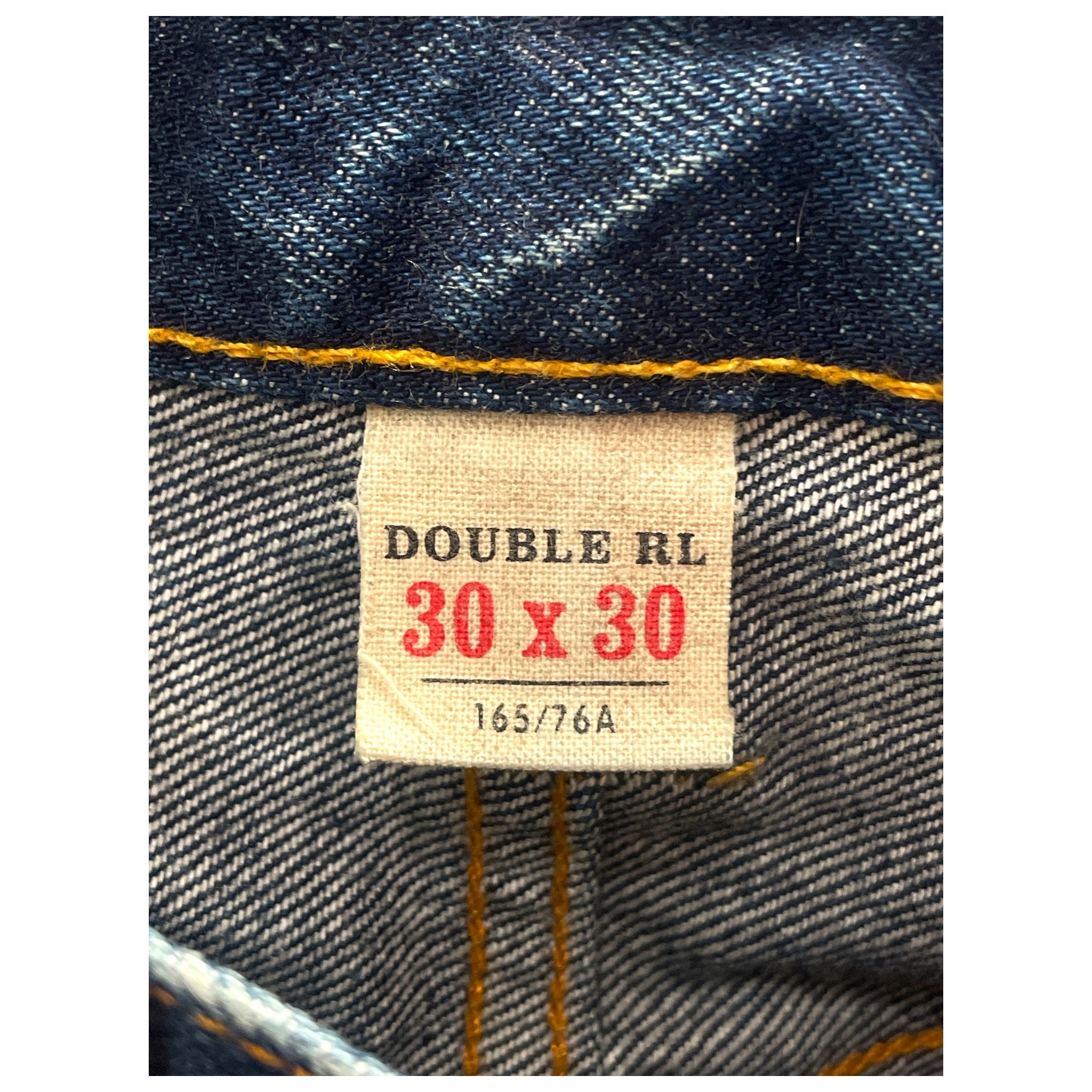 RRL/Straight Pants/30/Denim/BLU/Button Fly/Selvedge Hawley Wash Repaired view 3