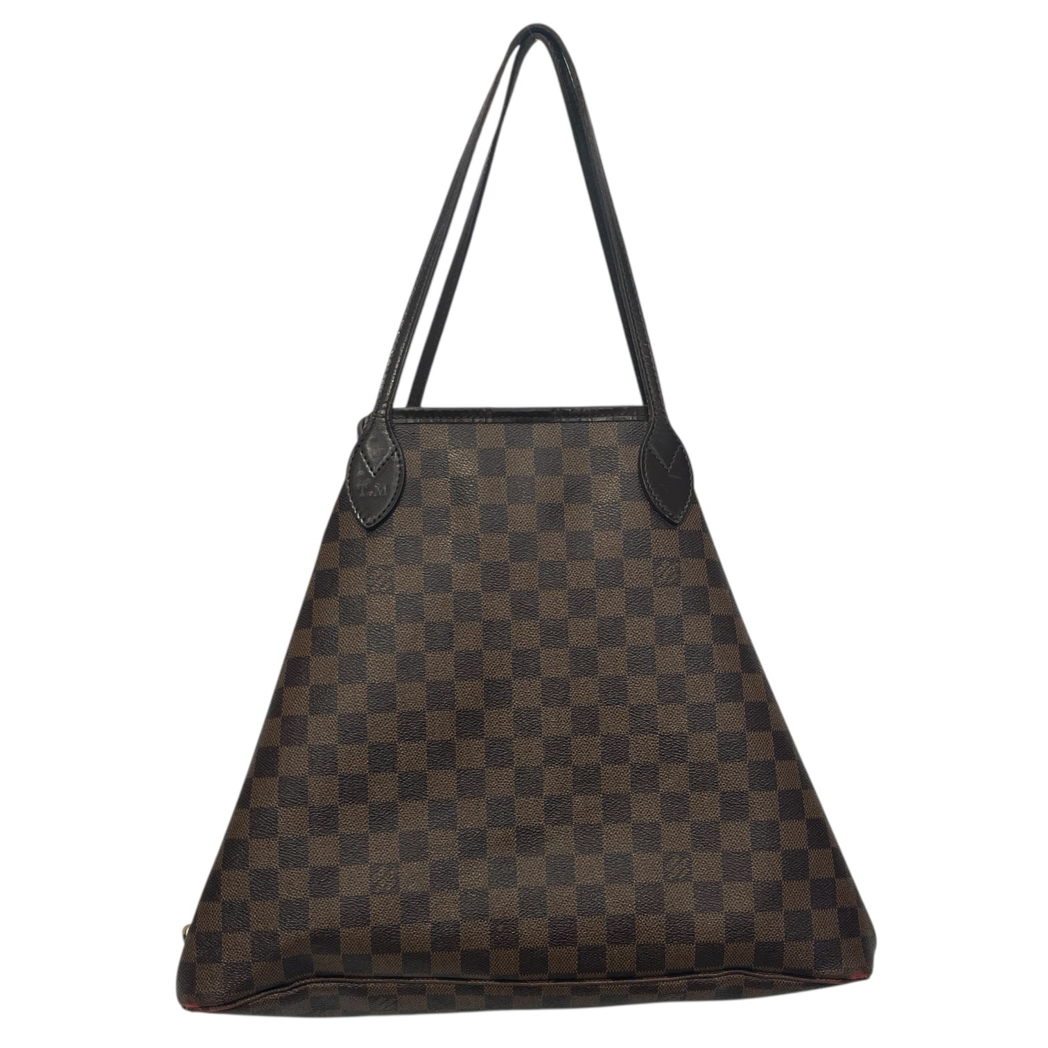 LOUIS VUITTON/Tote Bag/Monogram/Leather/BRW/NEVERFULL view 1