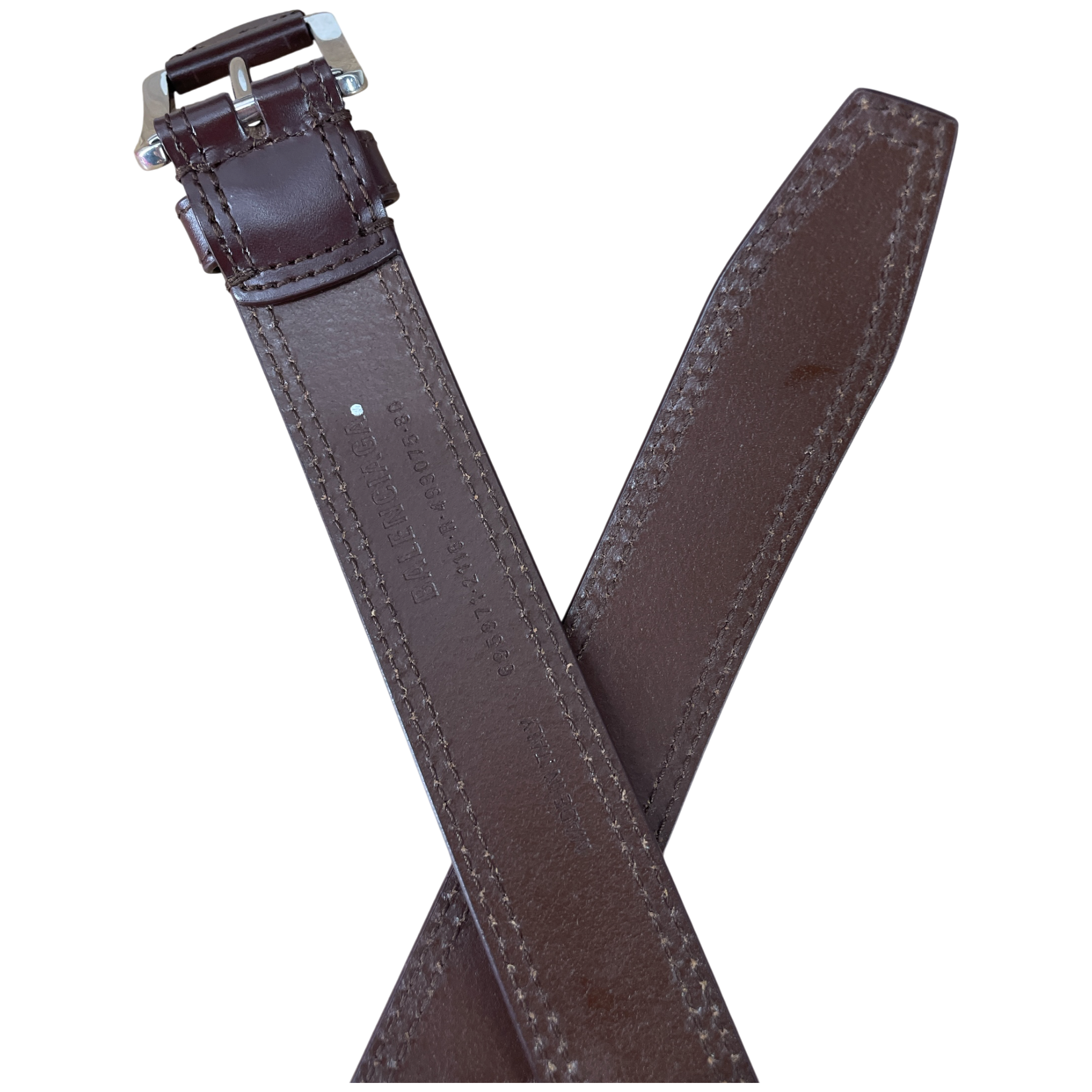 BALENCIAGA/Belt/Leather/BRW/L's/LOGO ON BUCKLE view 3