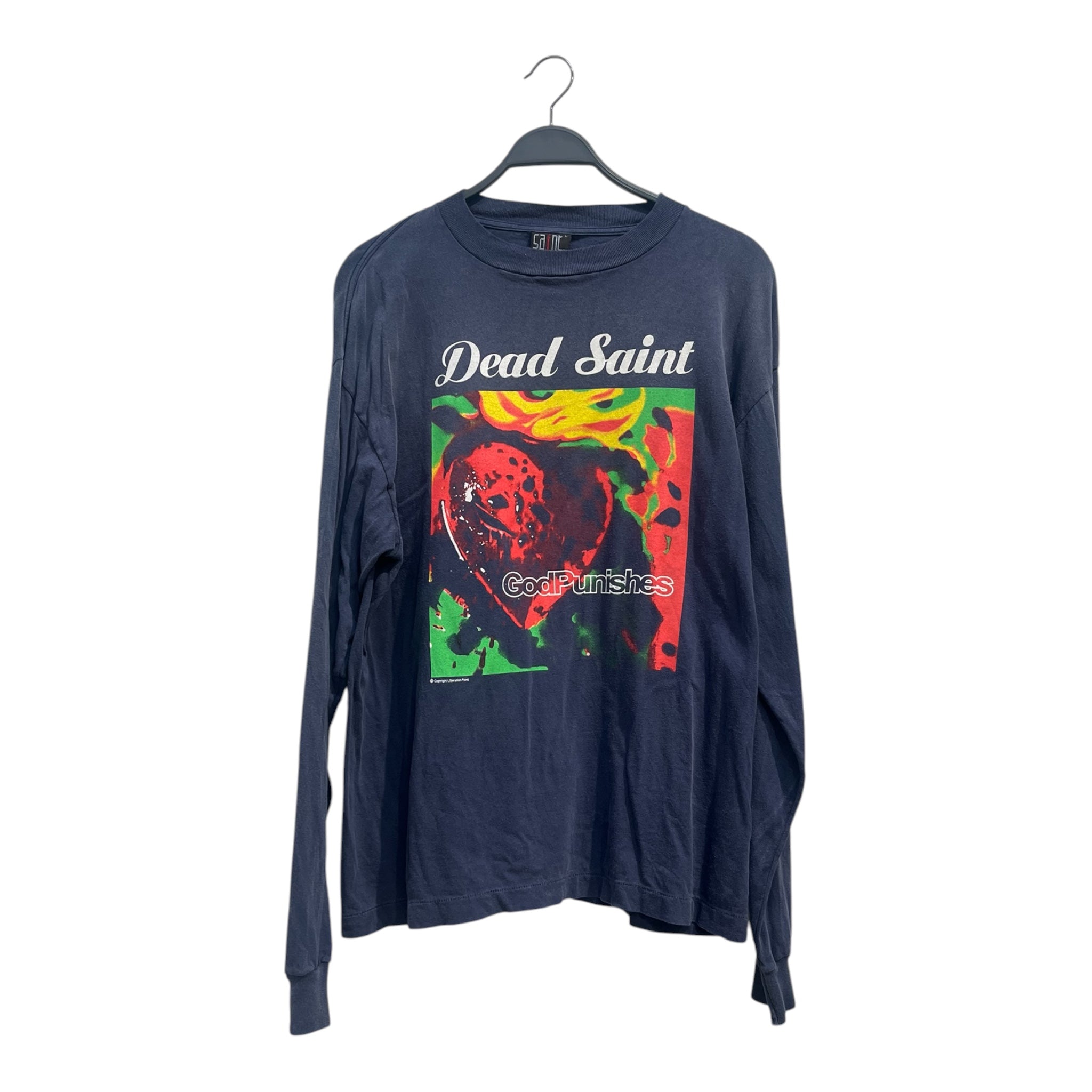 SAINT/T-Shirt/L/Cotton/NVY/DEAD SAINTS LOGO view 1