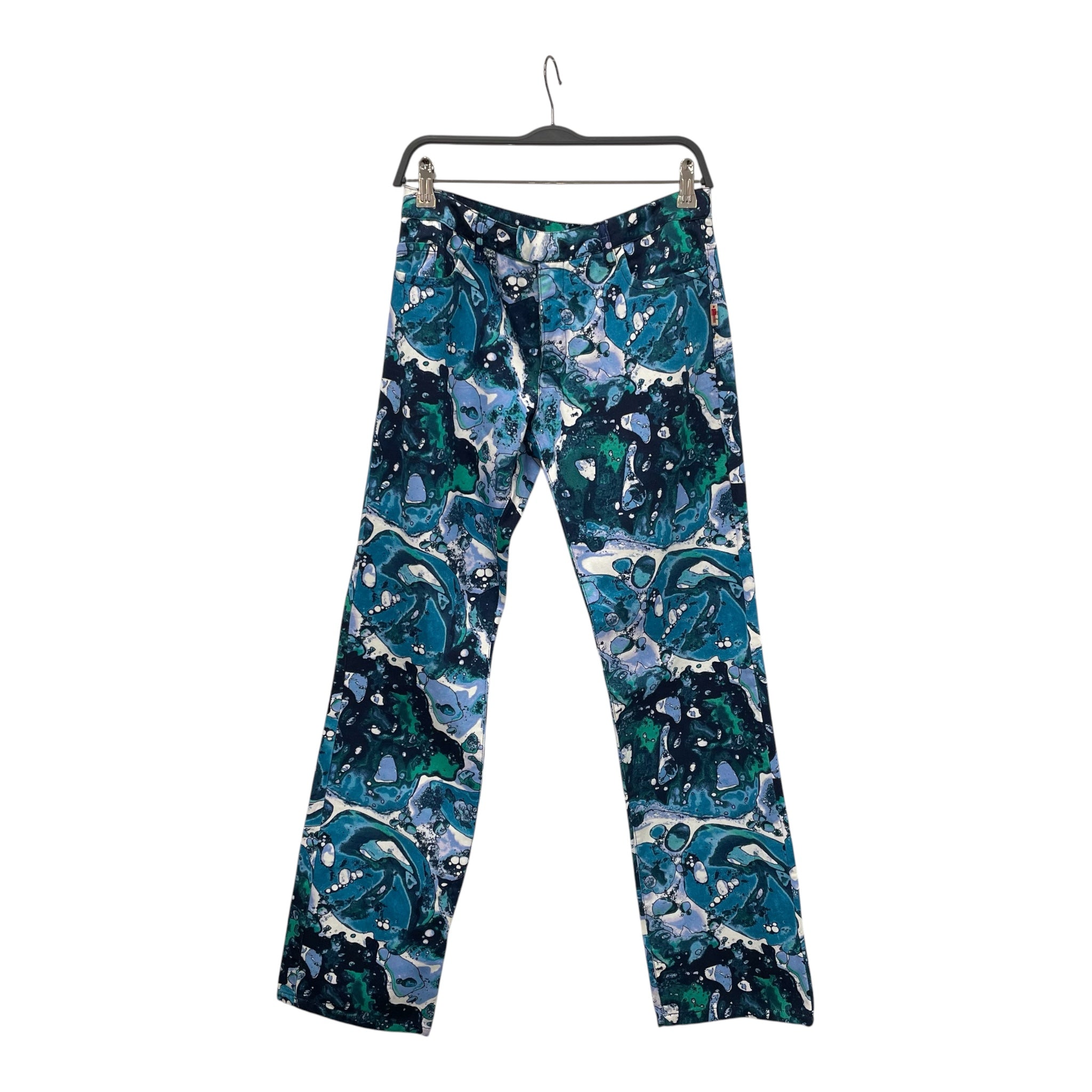 Jean Paul Gaultier/Straight Pants/30/All Over Print/Denim/BLU/Button Fly/ view 1