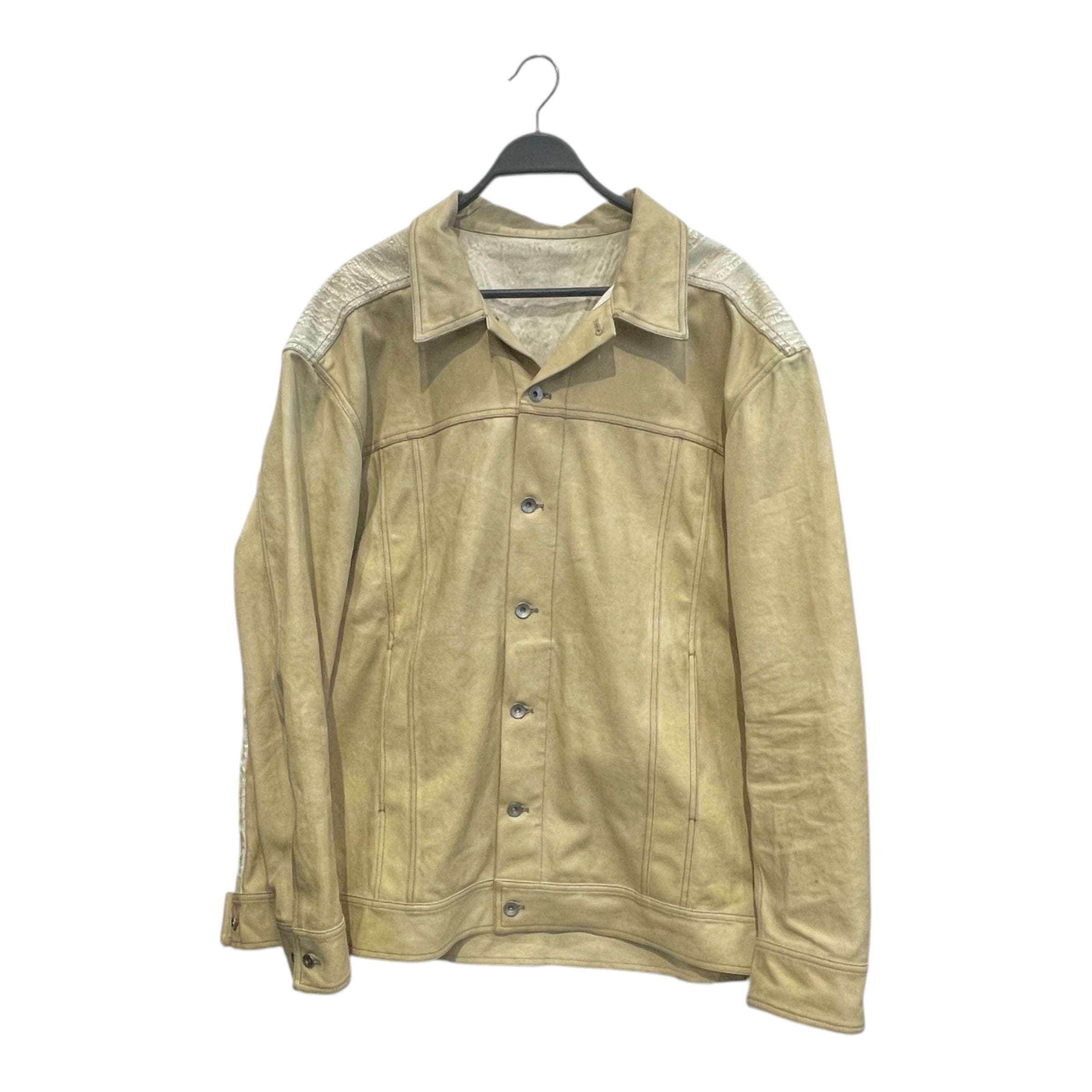 RICK OWENS DRKSHDW/Denim Jkt/XL/Cotton/BEG/JUMBO WORK JACKET view 1