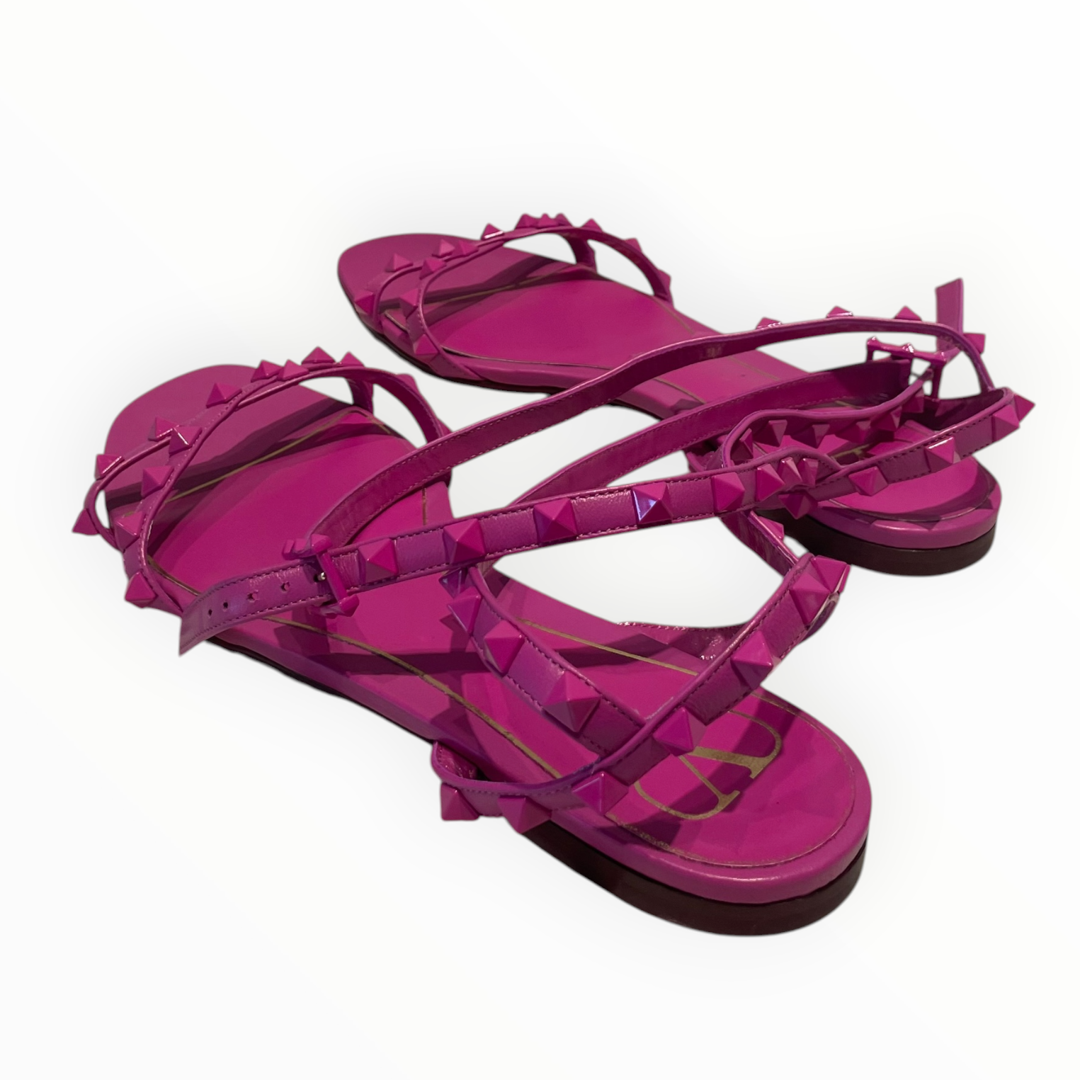 VALENTINO/Sandals/EU 39/Leather/PNK/Rock Stud Sandal view 2