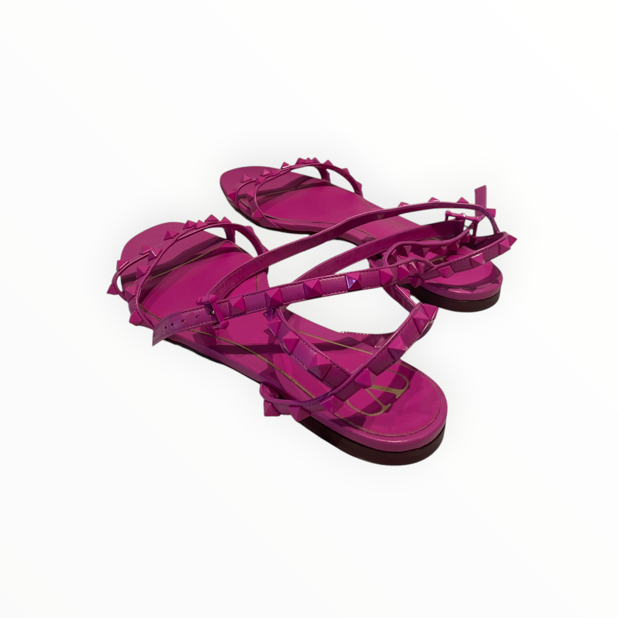VALENTINO/Sandals/EU 39/Leather/PNK/Rock Stud Sandal view 2