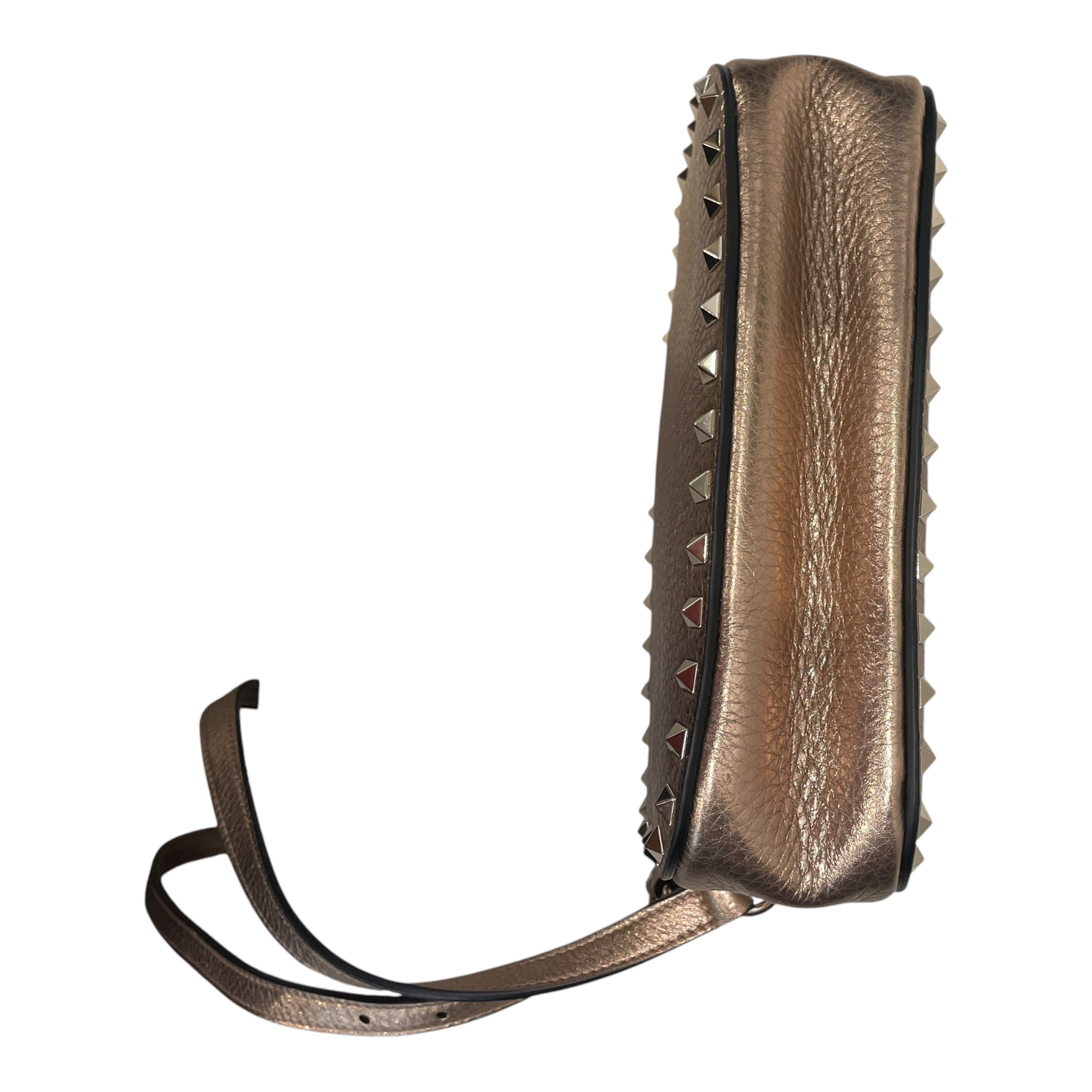 VALENTINO/Cross Body Bag/Leather/GLD/ROSE GOLD STUDDED view 3