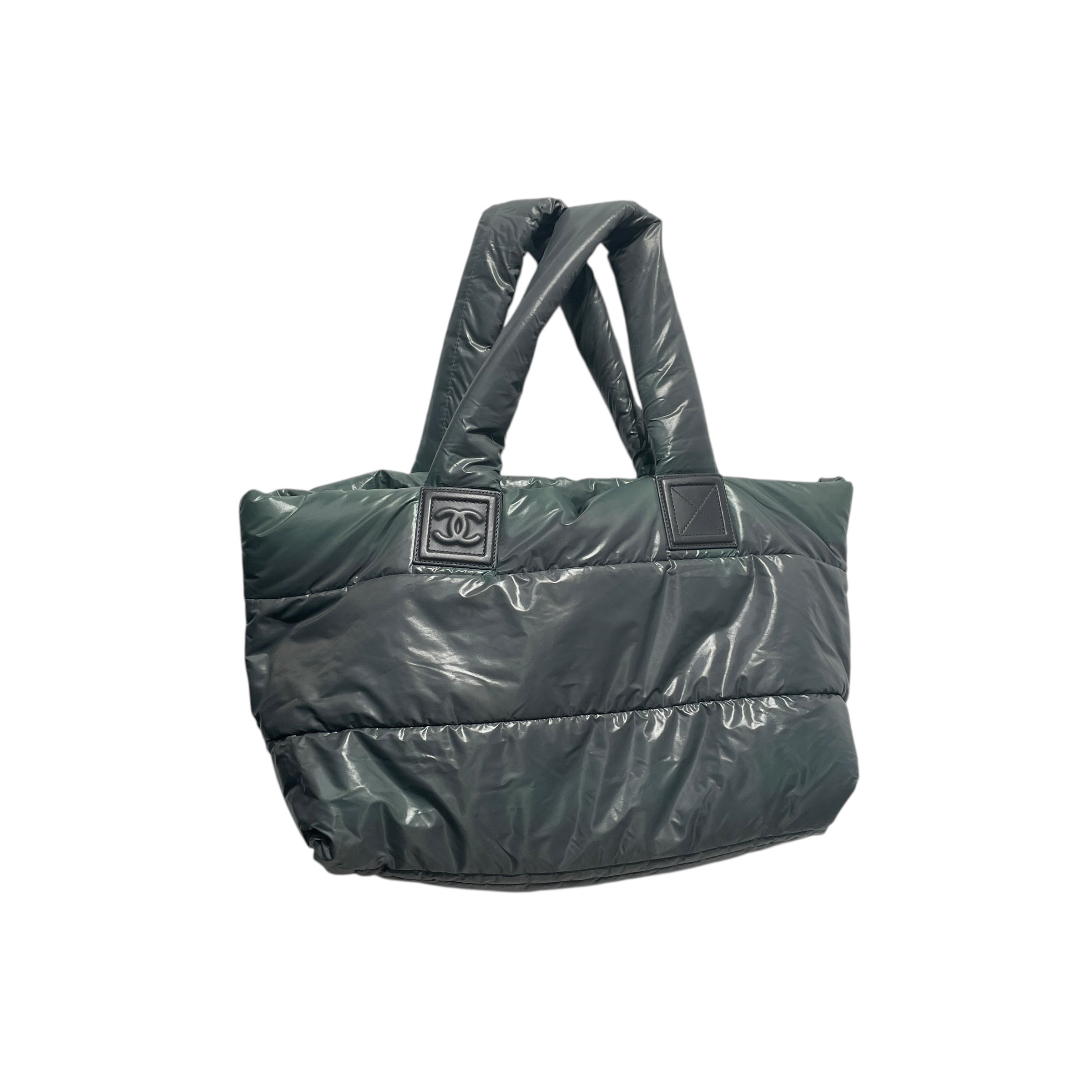 CHANEL/Hand Bag/Nylon/GRN/TOTE/COCO view 1