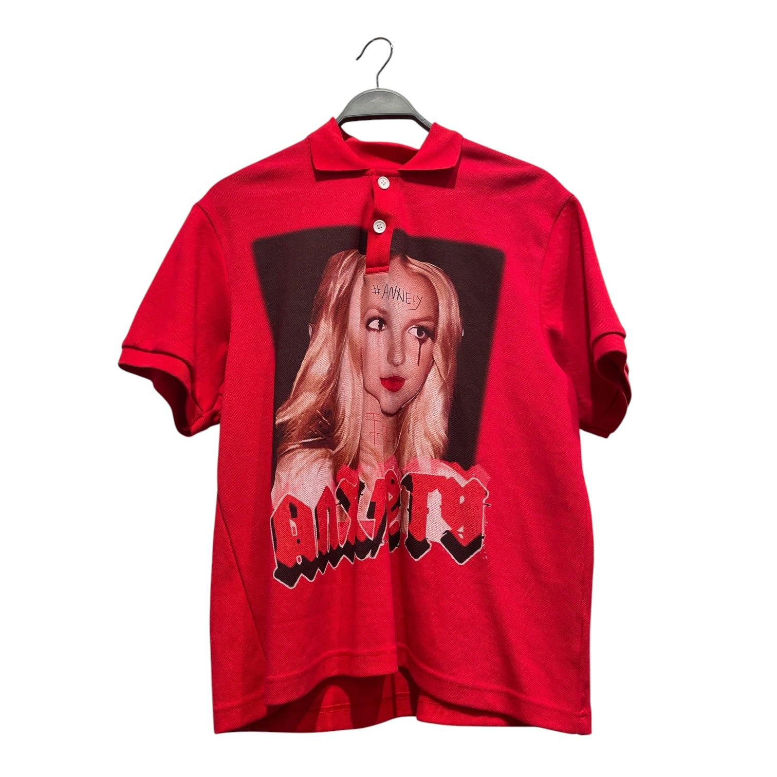 Droland Miller/Polo Shirt/M/RED/Anxiety view 1