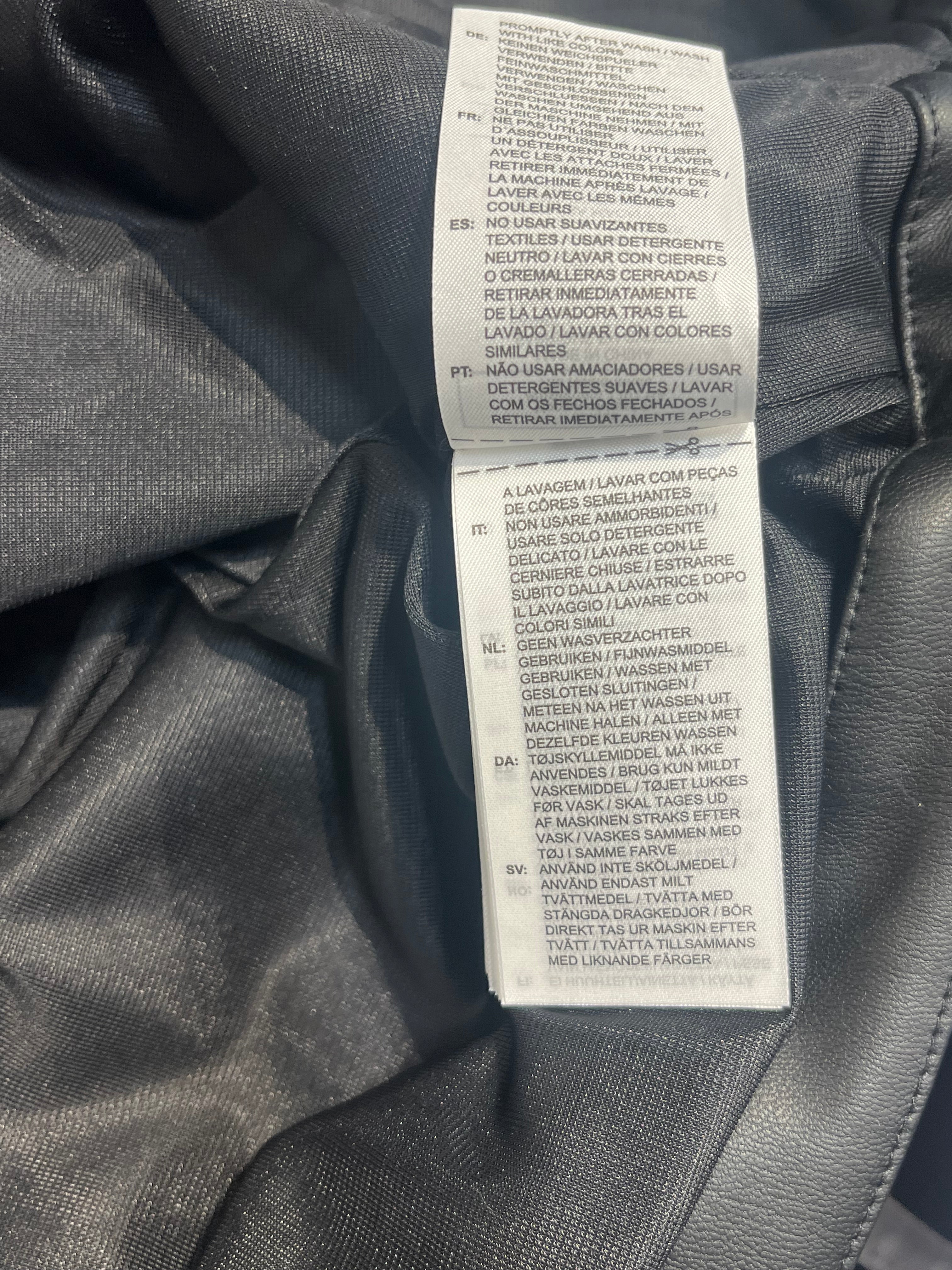 adidas/Track Jkt/S/Faux Leather/BLK/WOMEN BIKER TRACK JKT view 5