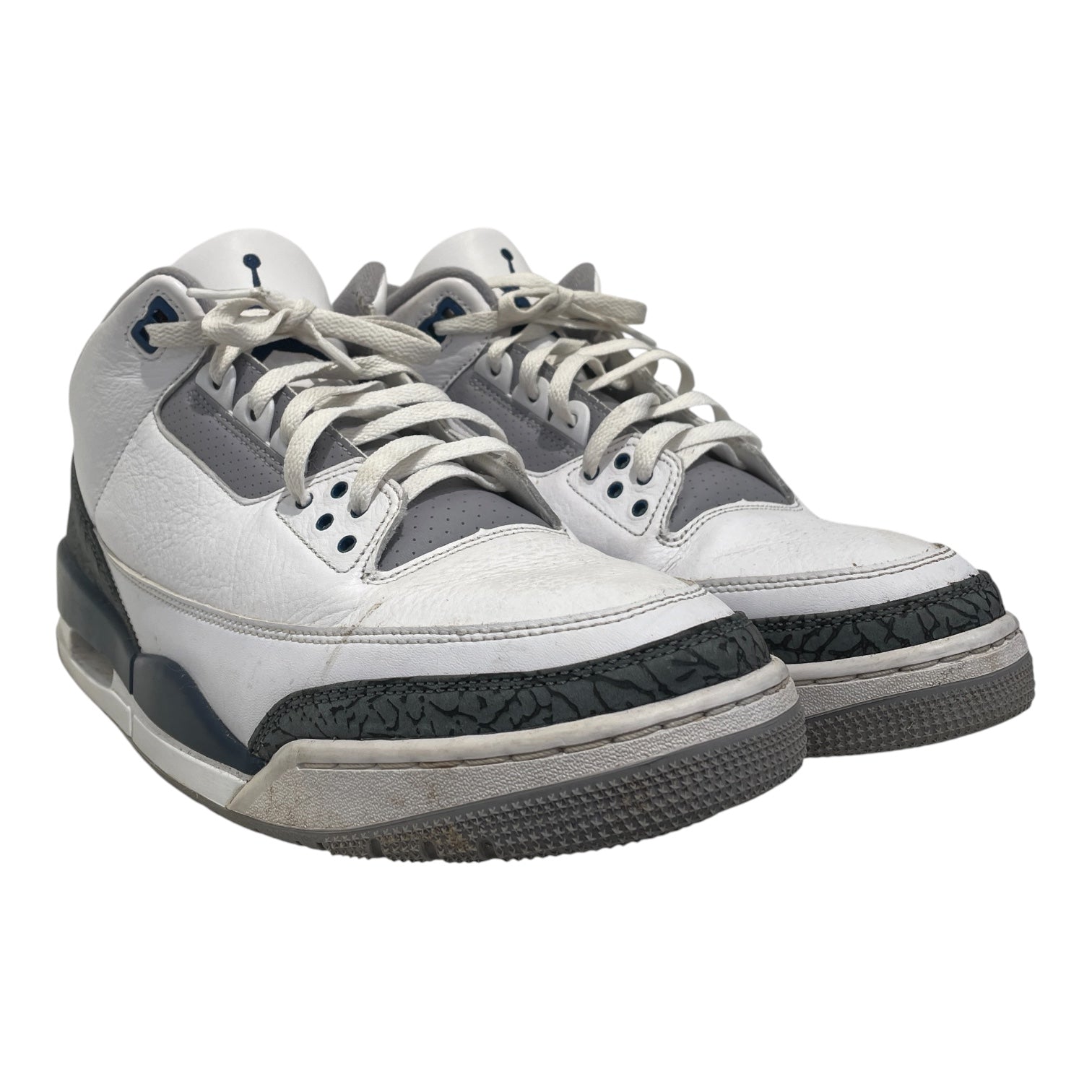 NIKE/AIR JORDAN 3 RETRO/Low-Sneakers/US 13/Leather/WHT/CT8532-104