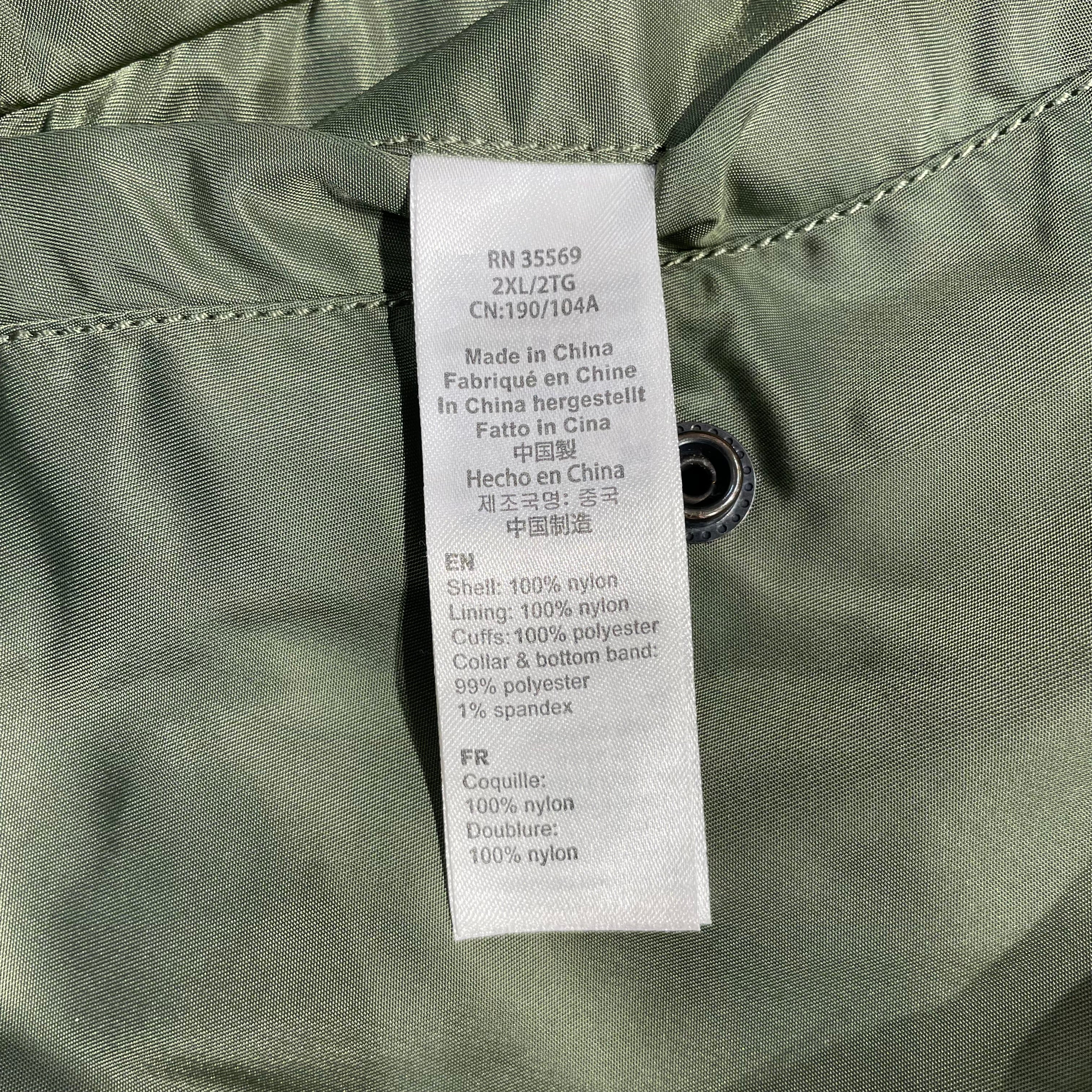 ALPHA INDUSTRIES/Flight Jkt/XXL/Nylon/GRN/BOMBER view 4
