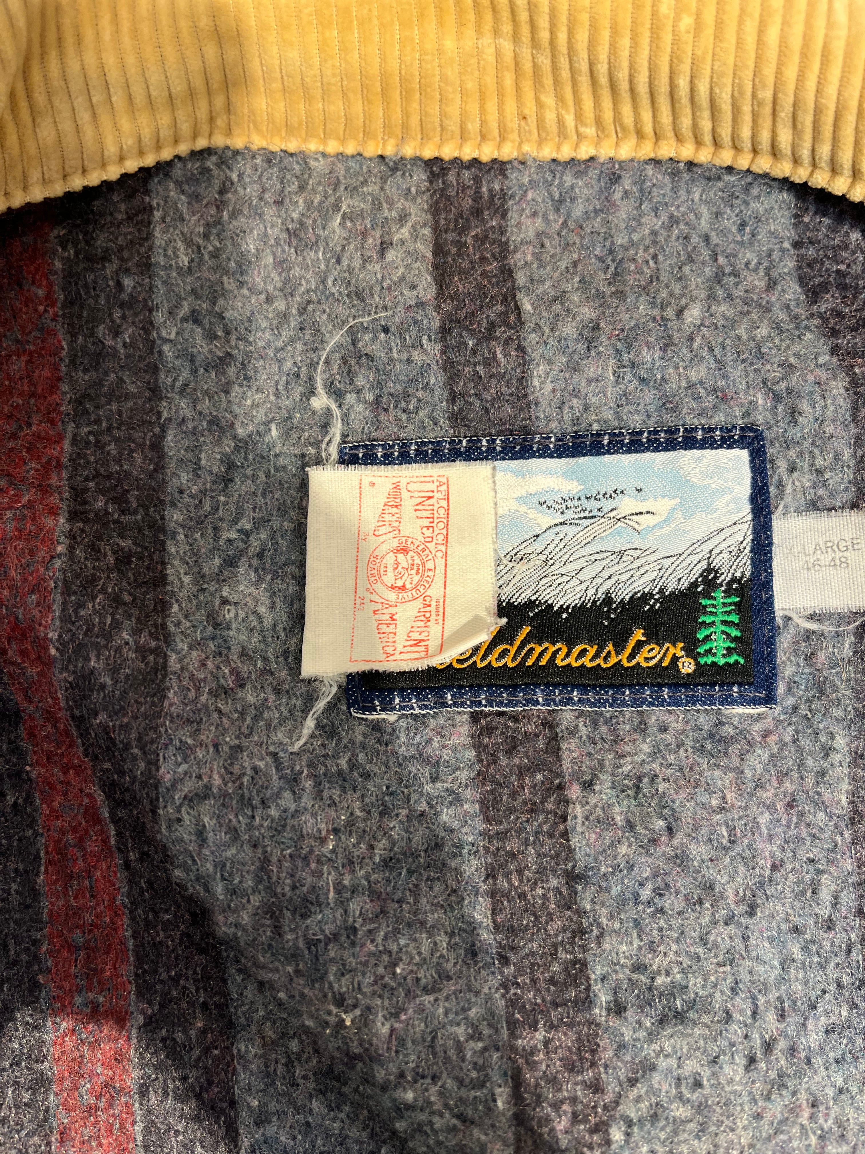 Vintage/Denim Jkt/XL/Cotton/NVY/fieldmasterblanketbeigecollar view 3