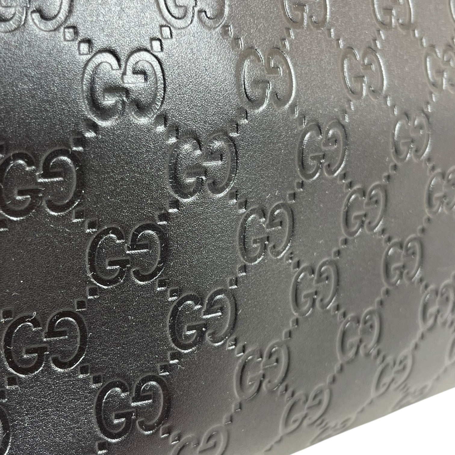 GUCCI/Bag/Leather/BLK/GG EMBLEM EMBOSSED view 6