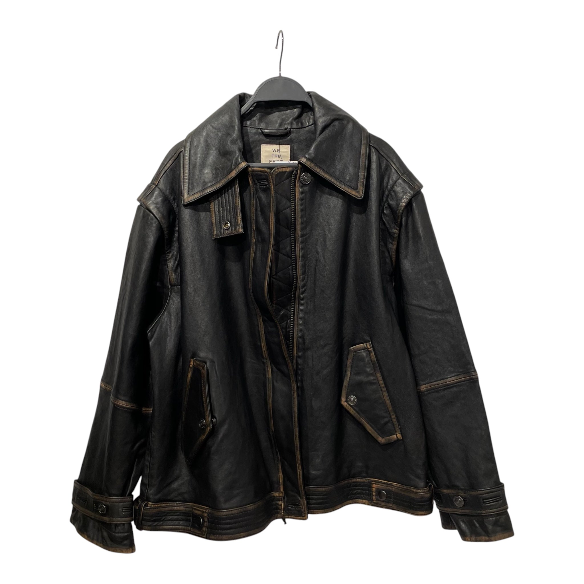 WE THE FREE/Leather Jkt/S/Leather/BLK/BROWN DISTRESSING view 1