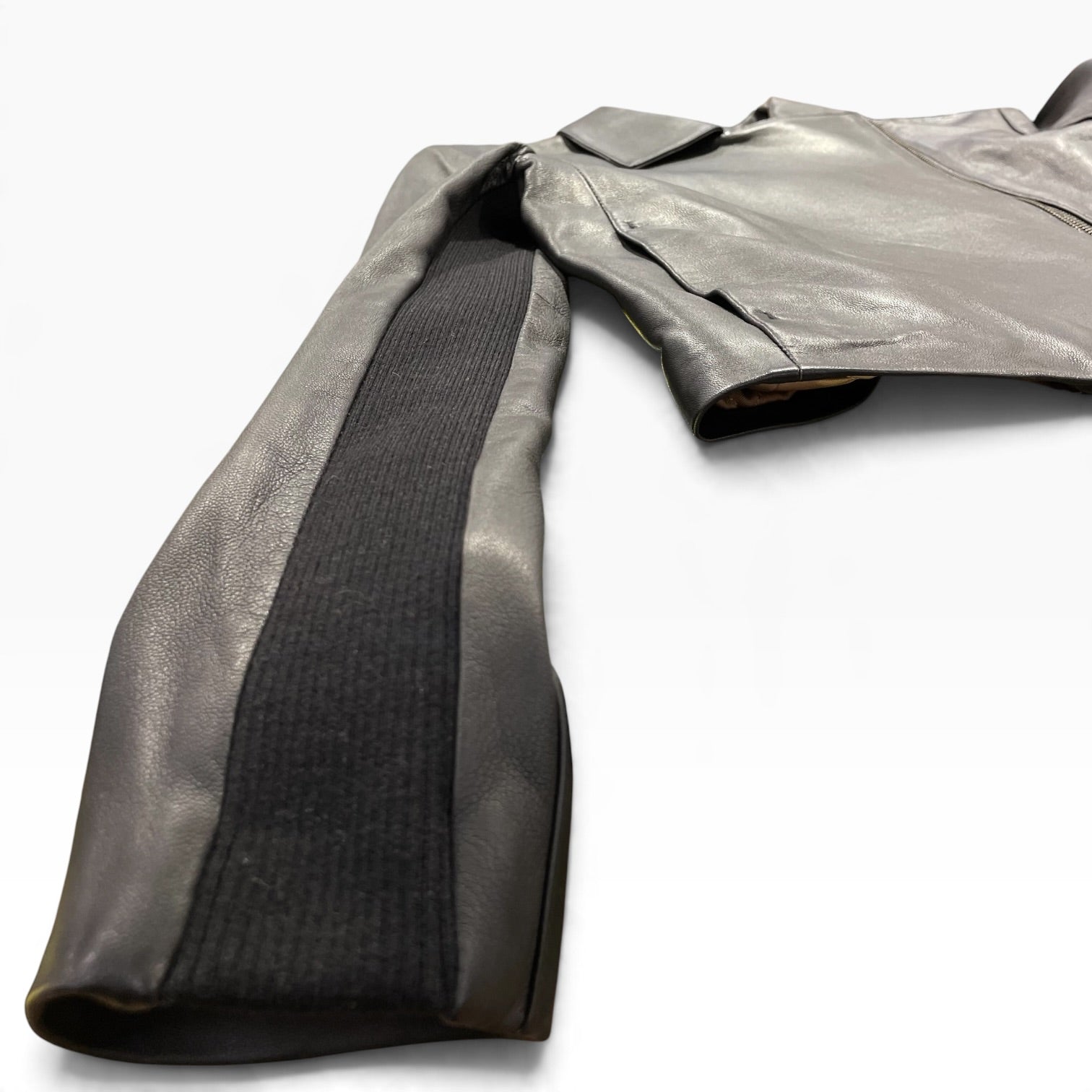 VINCE./Leather Jkt/XS/Leather/BLK/Vince, Asymmetrical Zipper view 6