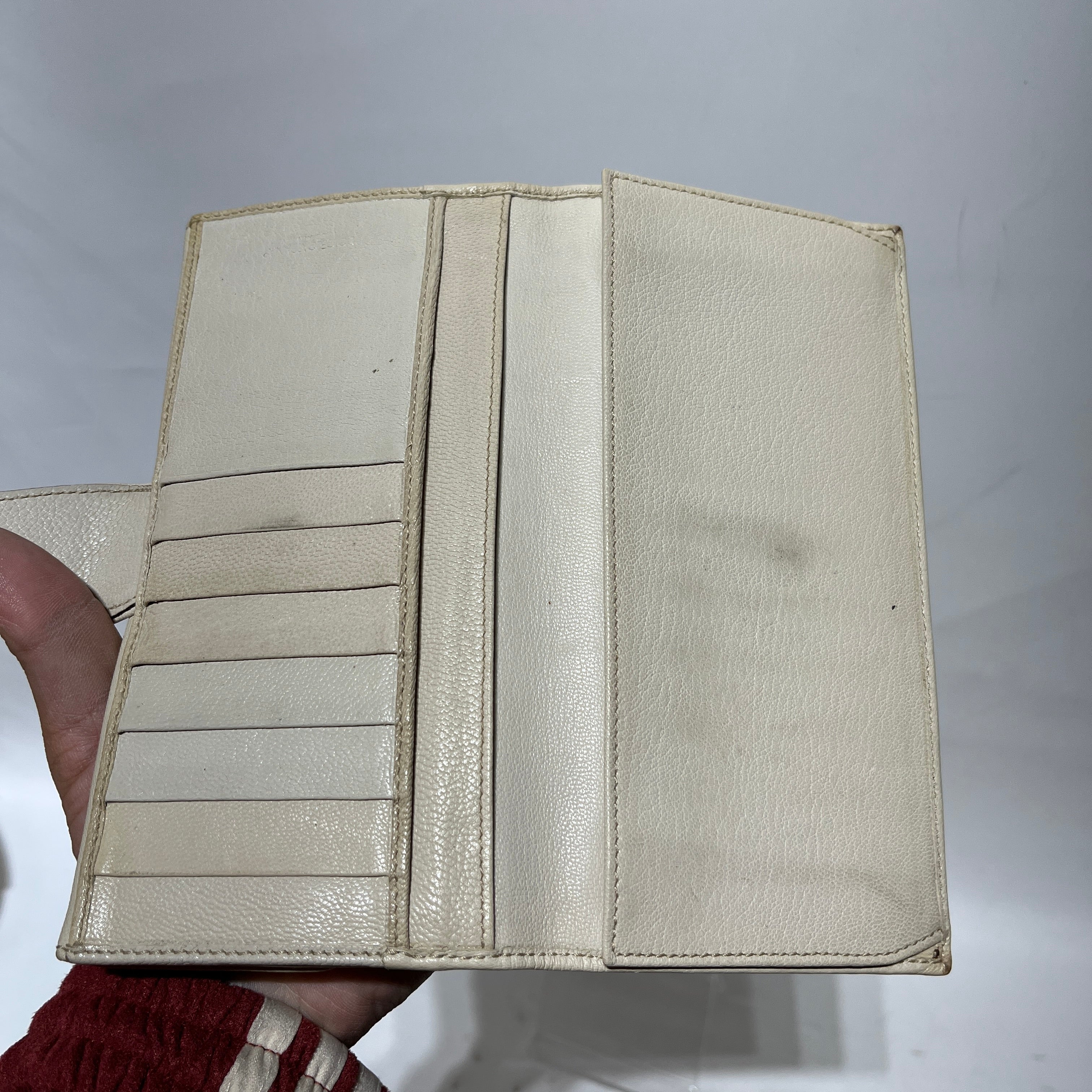 DOLCE&GABBANA/Long Wallet/Leather/WHT/ view 3