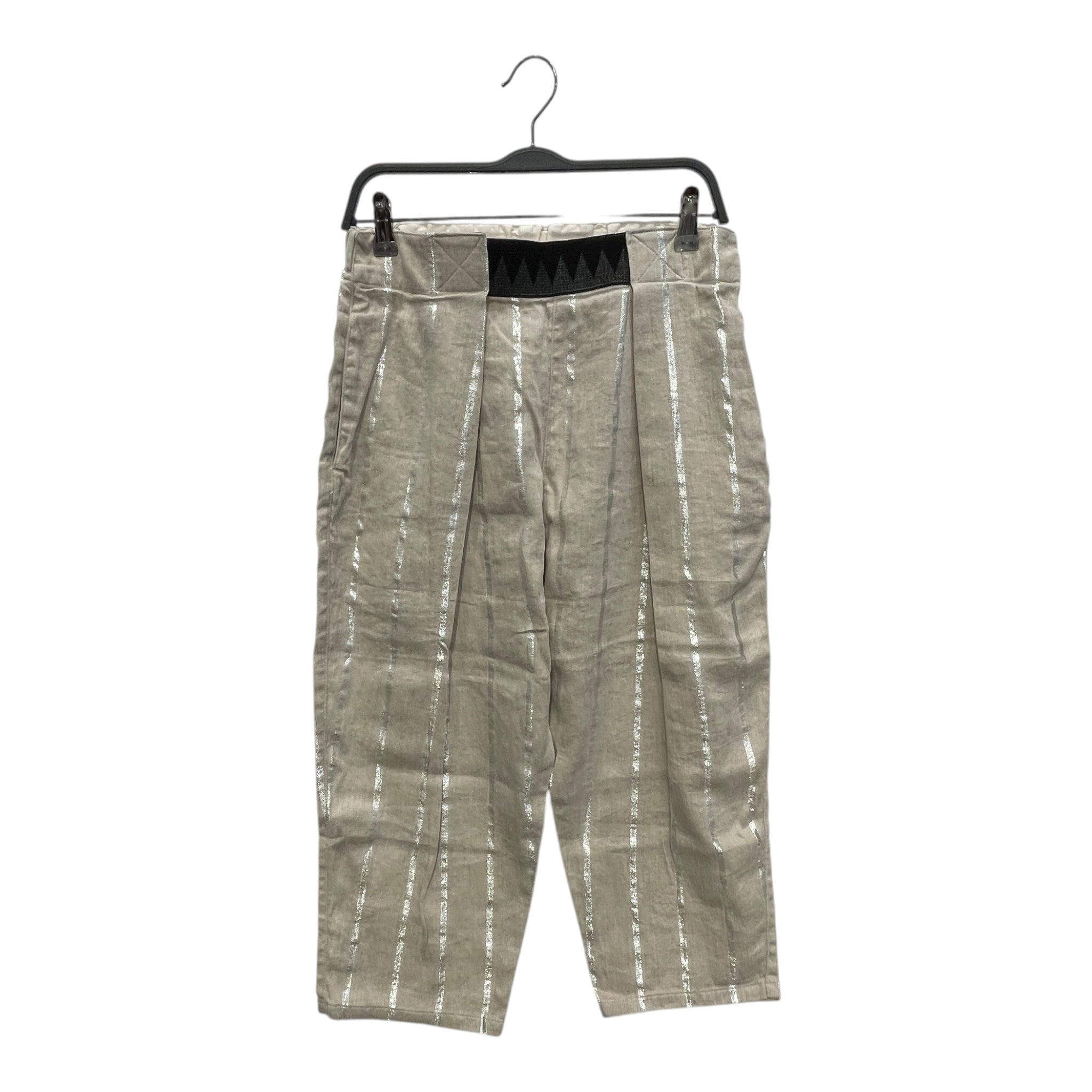 KAPITAL/Cropped Pants/2/Linen/BEG/SLV STRIPES "EASY BEACH" view 1