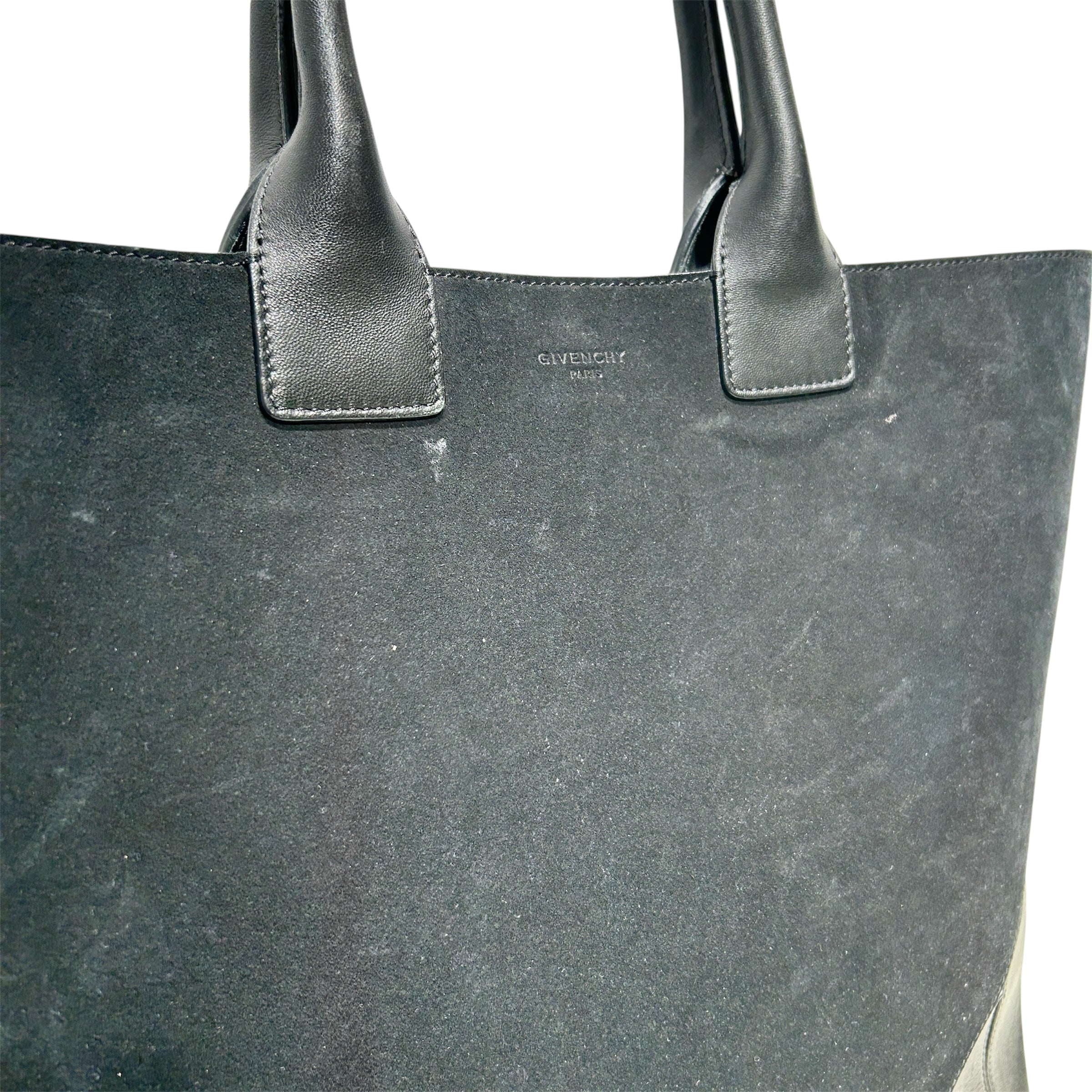 GIVENCHY/Tote Bag/Suede/BLK/SUEDE & LEATH TOTE LEATH HANDL view 6