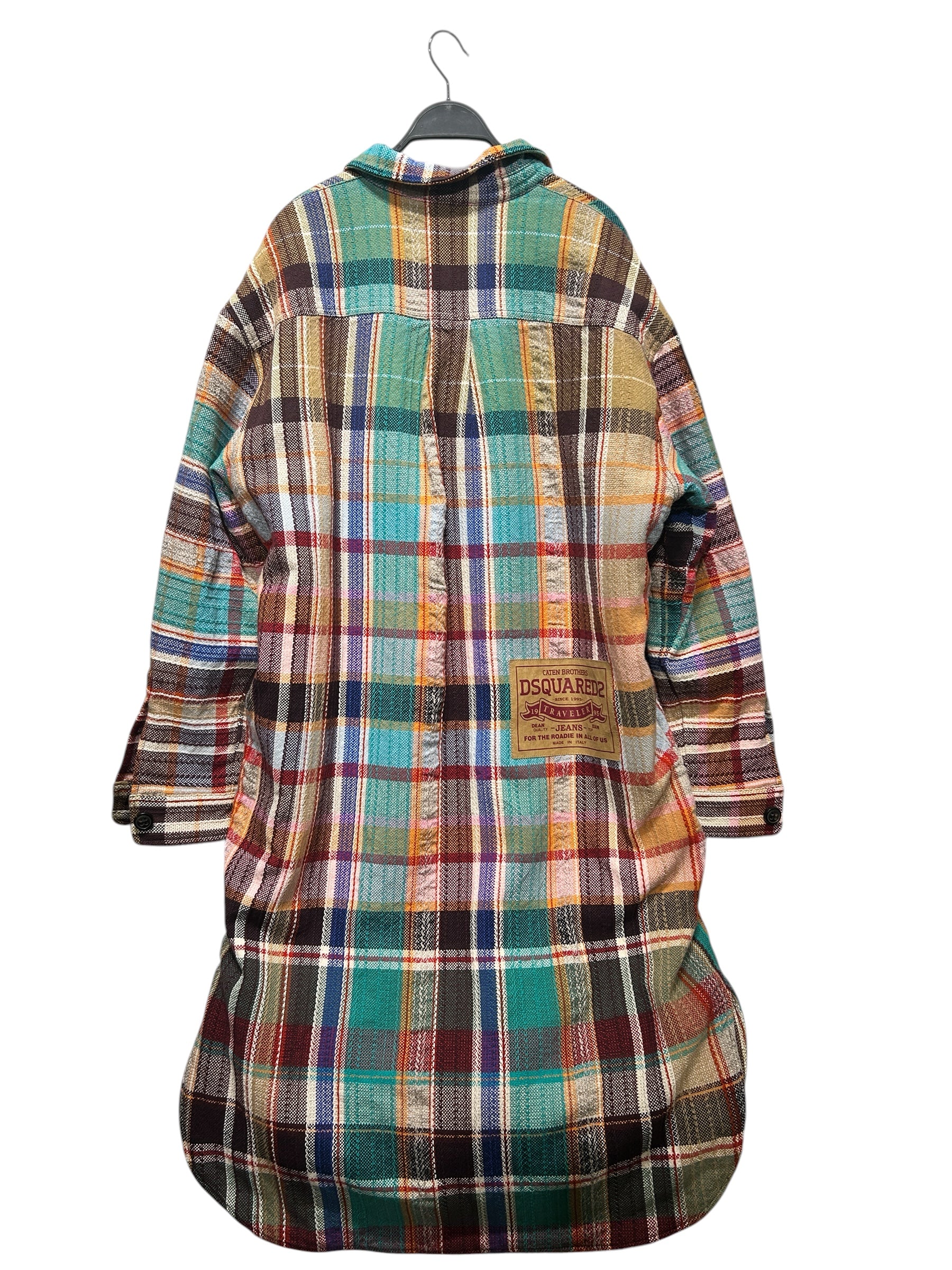 DSQUARED2/Trench Coat/40/Cotton/MLT/All Over Print/LINED MAXI SHIRT COA view 2