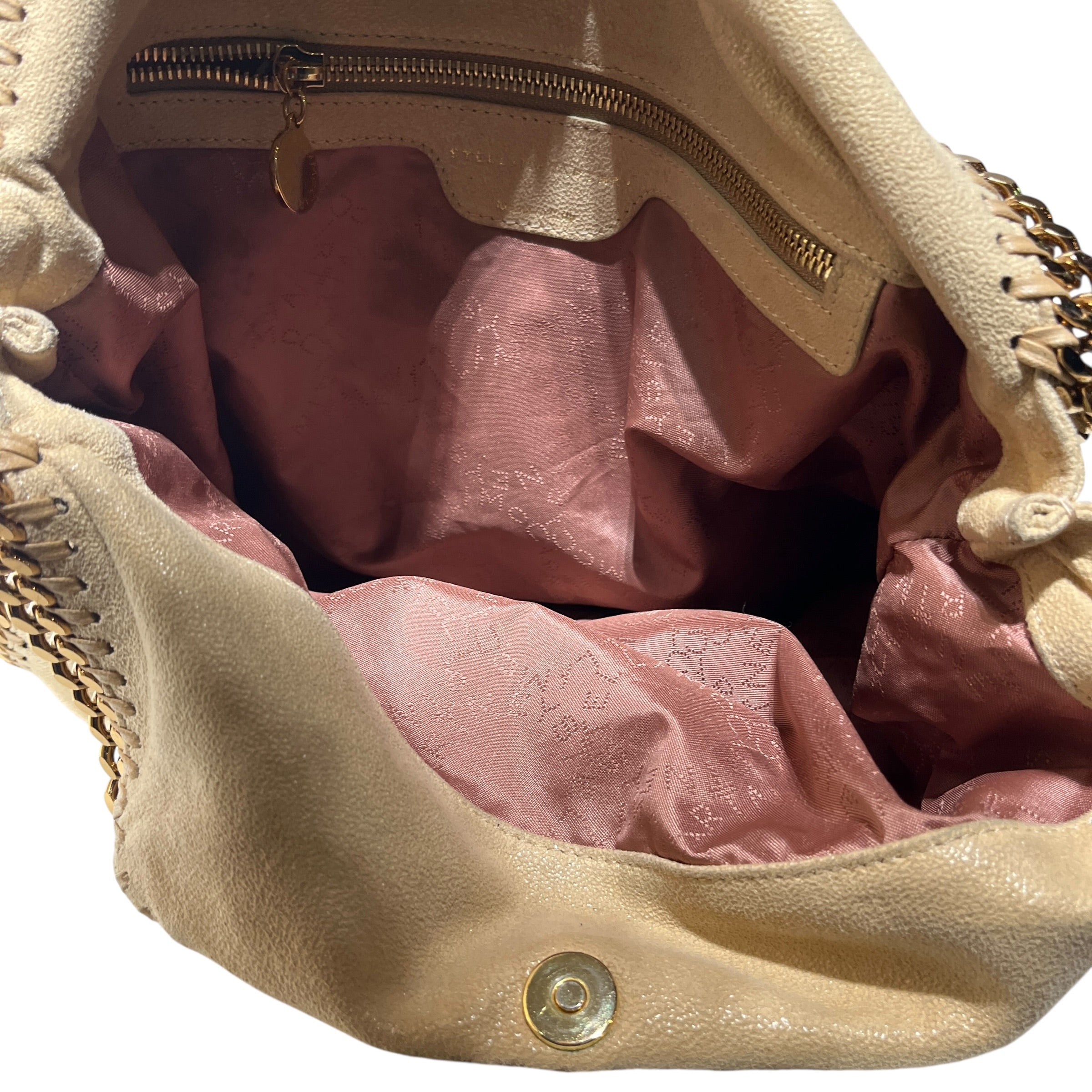 STELLAMcCARTNEY/Hand Bag/Suede/BEG/Falabella Gold Hardware view 5