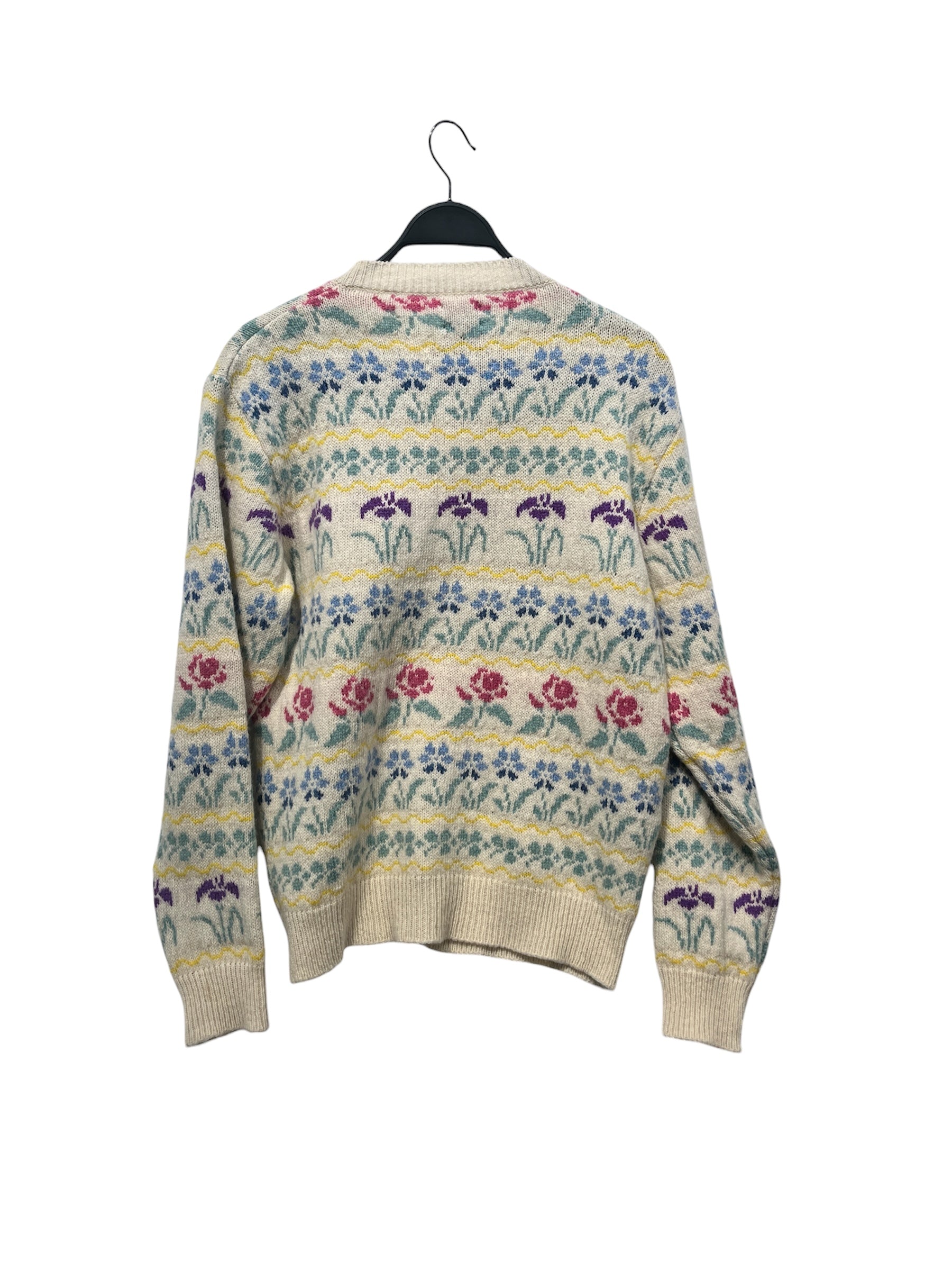 NOAH/Sweater/S/Floral Pattern/Wool/CRM/ view 2