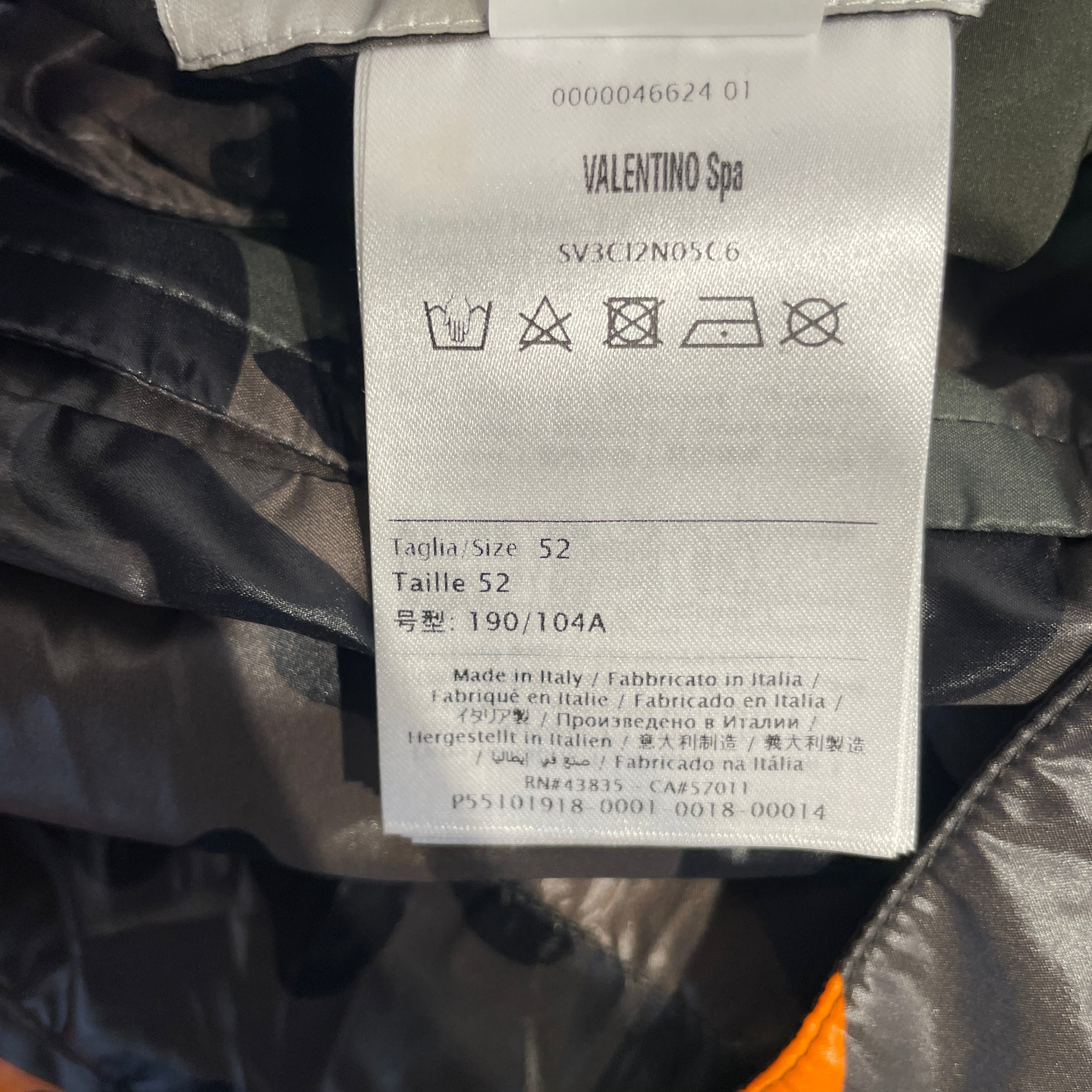 VALENTINO/Windbreaker/42/Polyester/MLT/Camouflage/Multi Colored Camo view 6