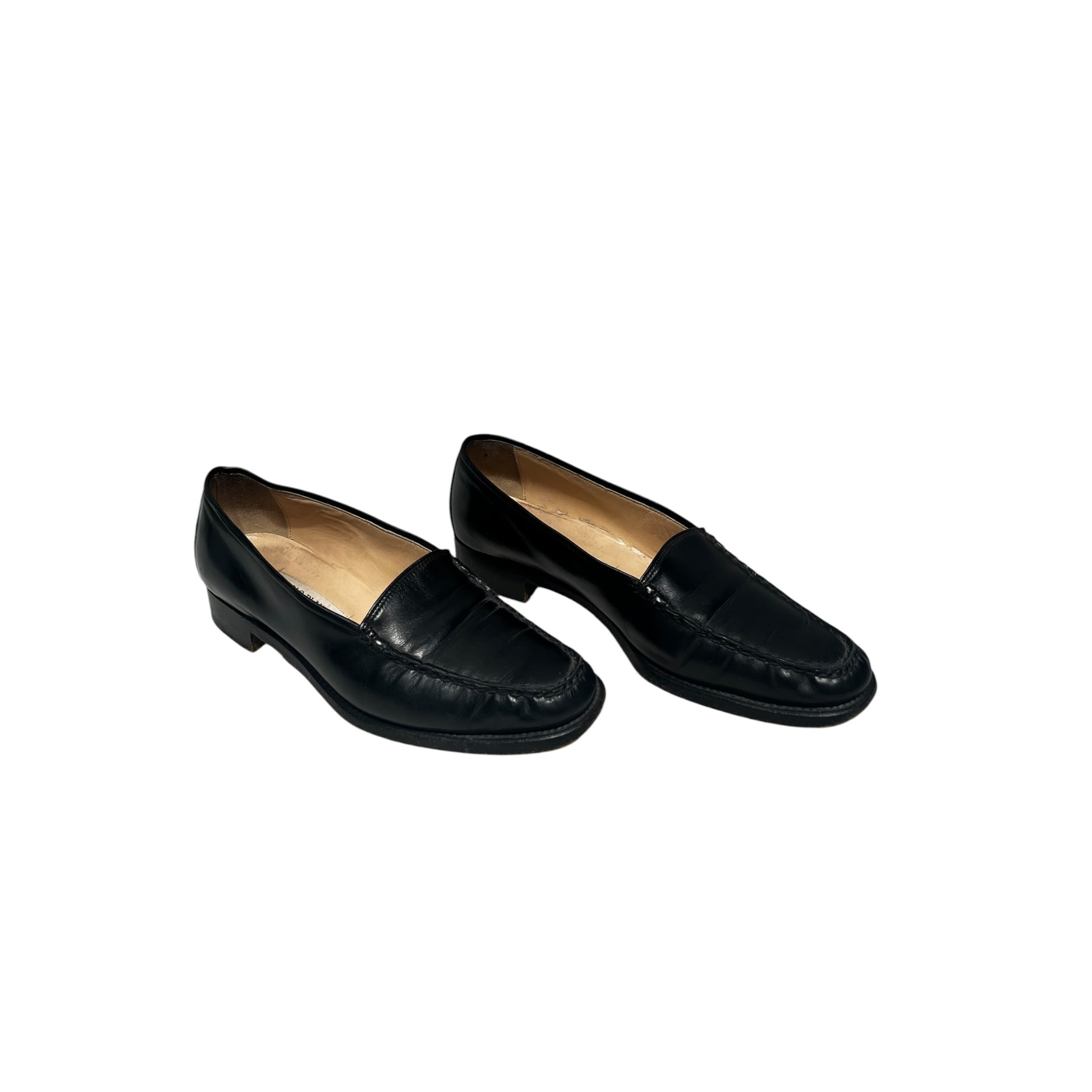 MANOLO BLAHNIK/Loafers/EU 37/Leather/BLK/ view 3