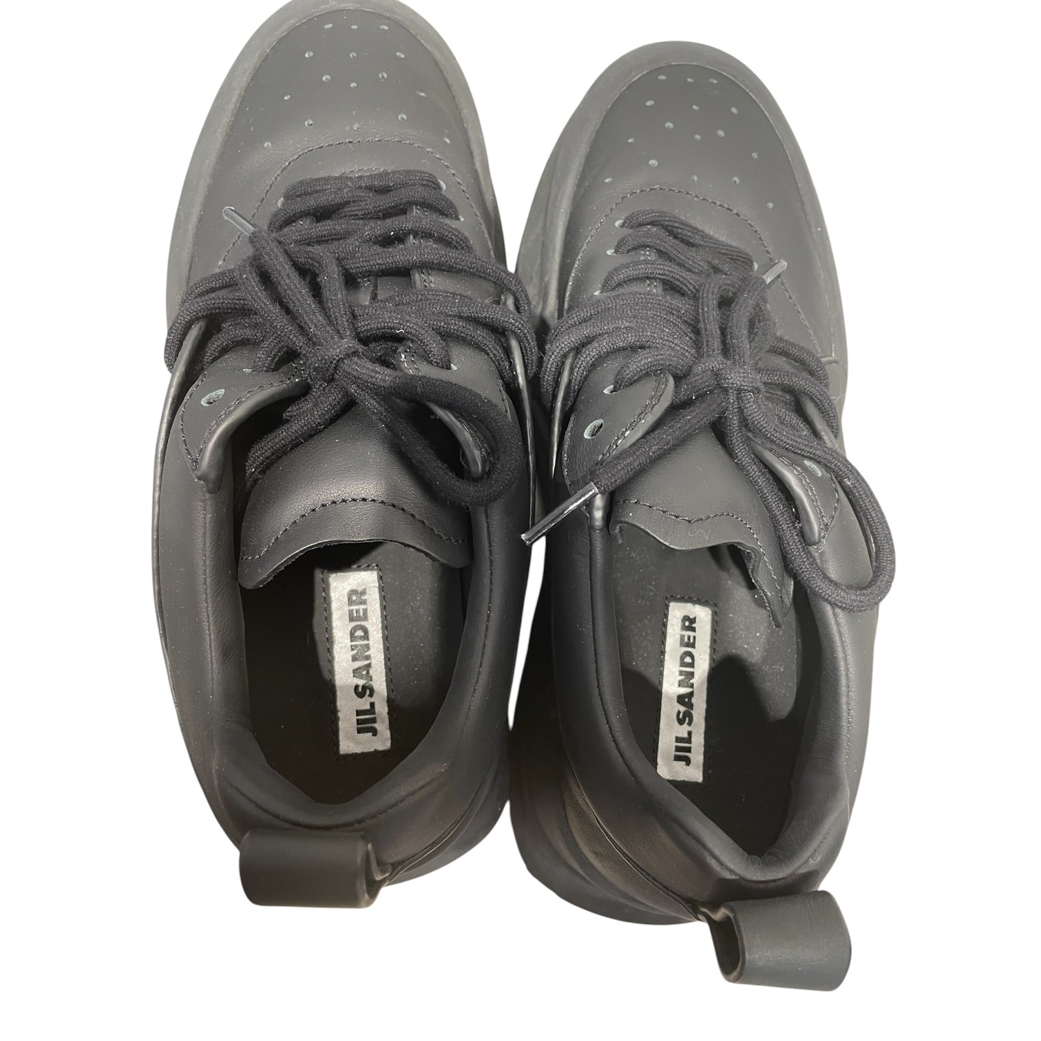 JIL SANDER/Low-Sneakers/EU 42/Leather/BLK/Plain-Toe/Orb view 3