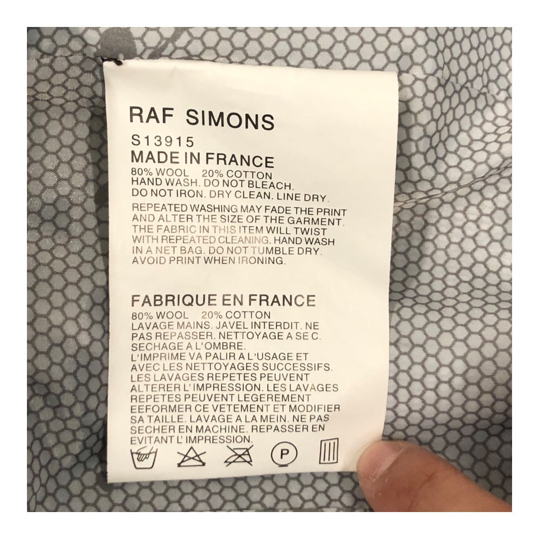 RAF SIMONS/Jacket/2/Wool/BRW/Leopard/ view 4