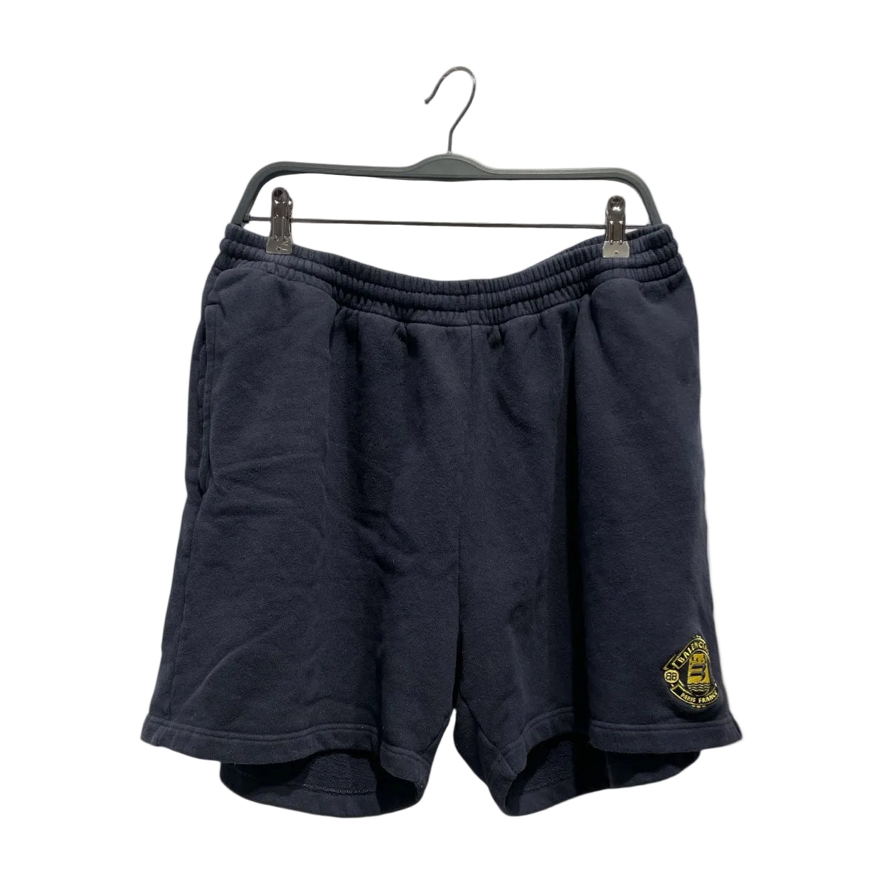 BALENCIAGA/Shorts/M/Cotton/NVY/Graphic/EMBROIDED CREST LOGO view 1