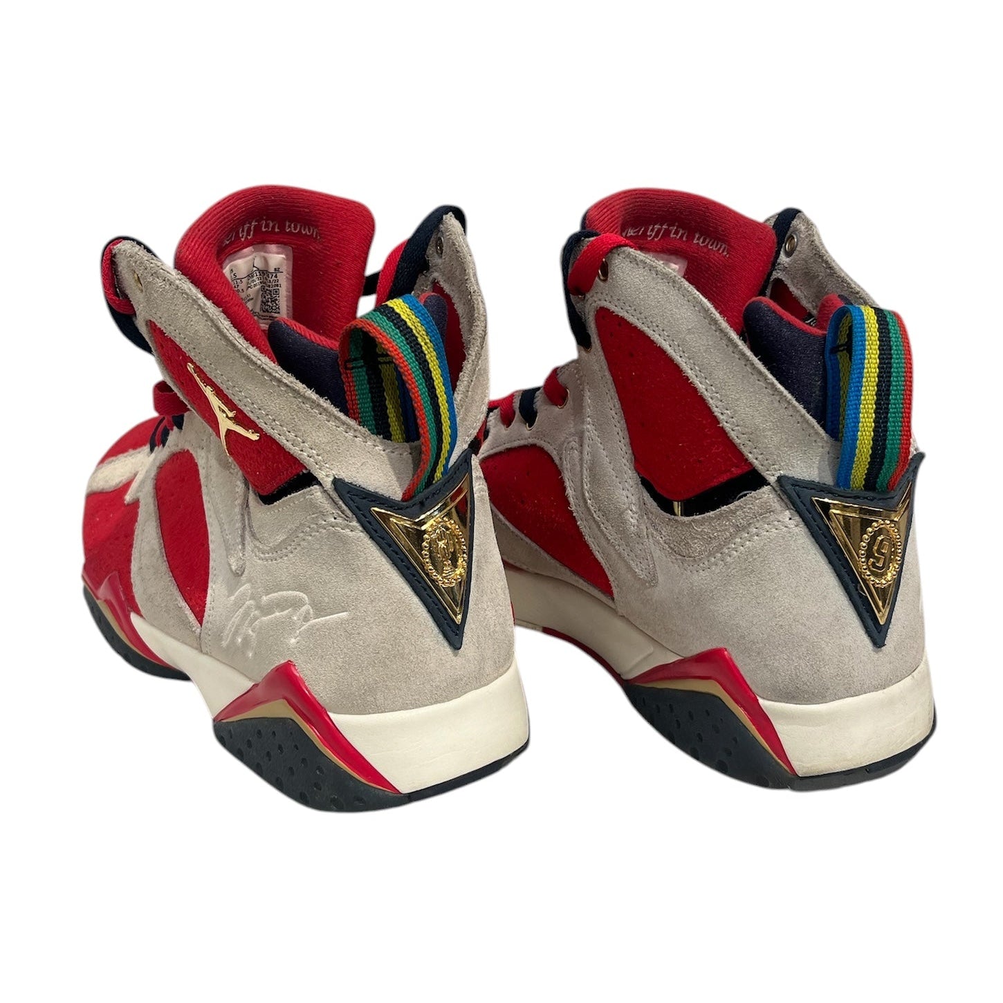 NIKE/AIR JORDAN 7 RETRO SP/Hi-Sneakers/US 12.5/Suede/RED/DM1195-474 view 2