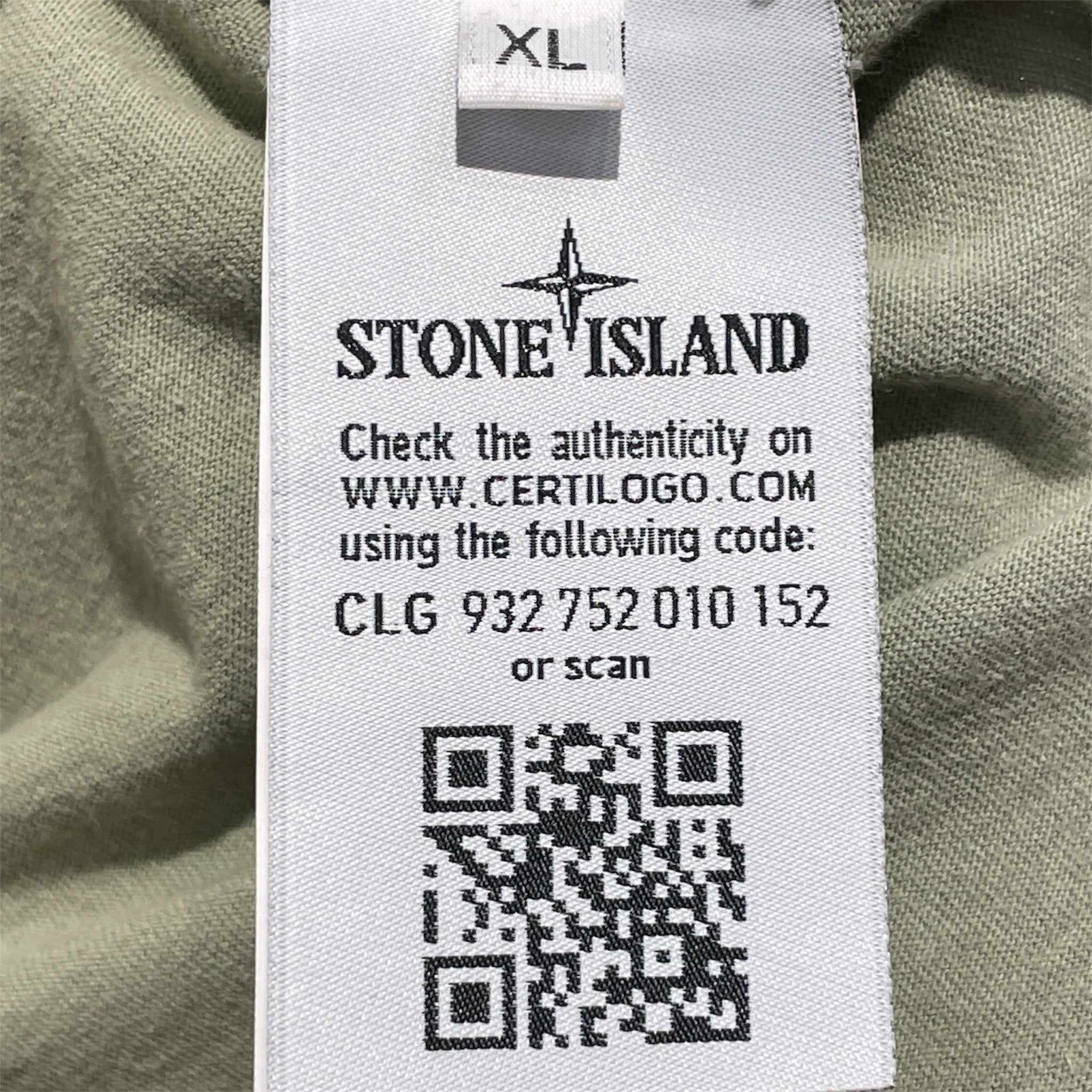 STONE ISLAND/T-Shirt/XL/Cotton/GRN/Graphic/REVERSE EMBROIDERY TEE view 9