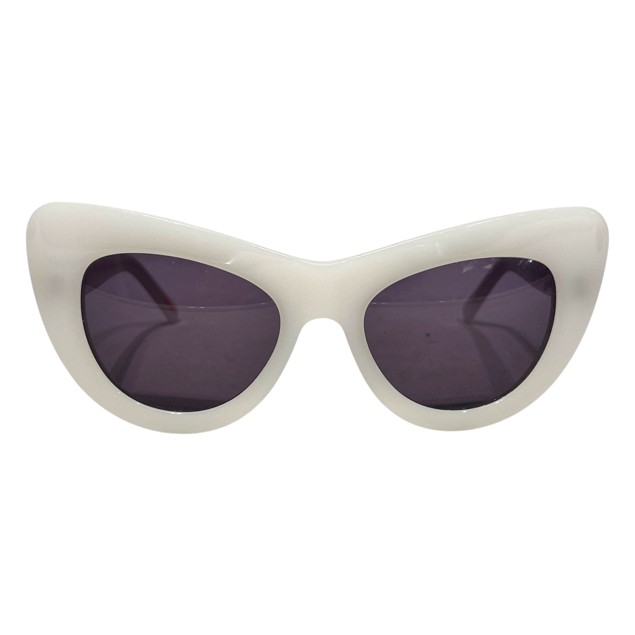 Andy Wolf/Sunglasses/Celluloid/WHT/Fox/Jan White Cat Eye view 1