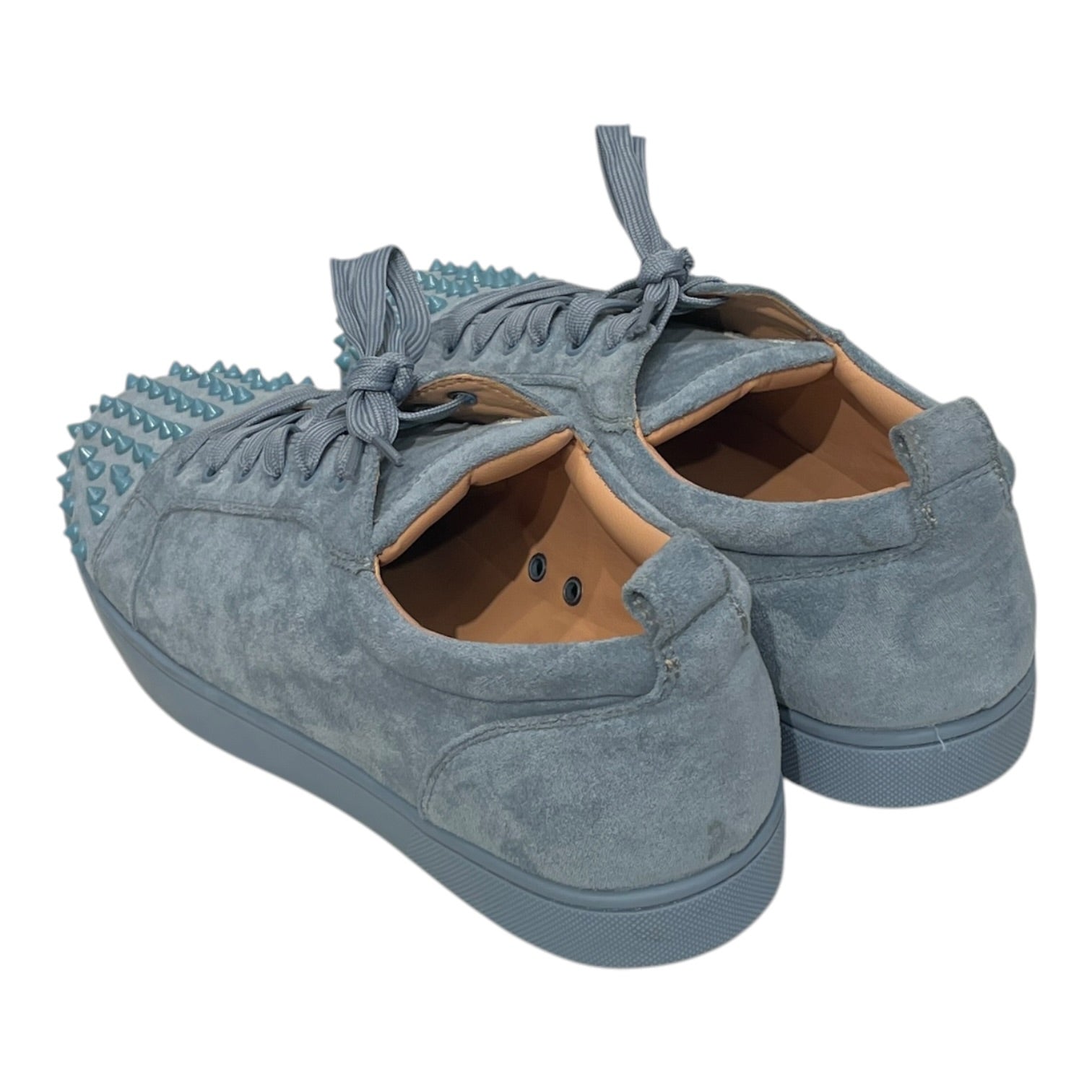 Christian Louboutin/Low-Sneakers/EU 47/Suede/BLU/STUDDED TOE BOX view 2