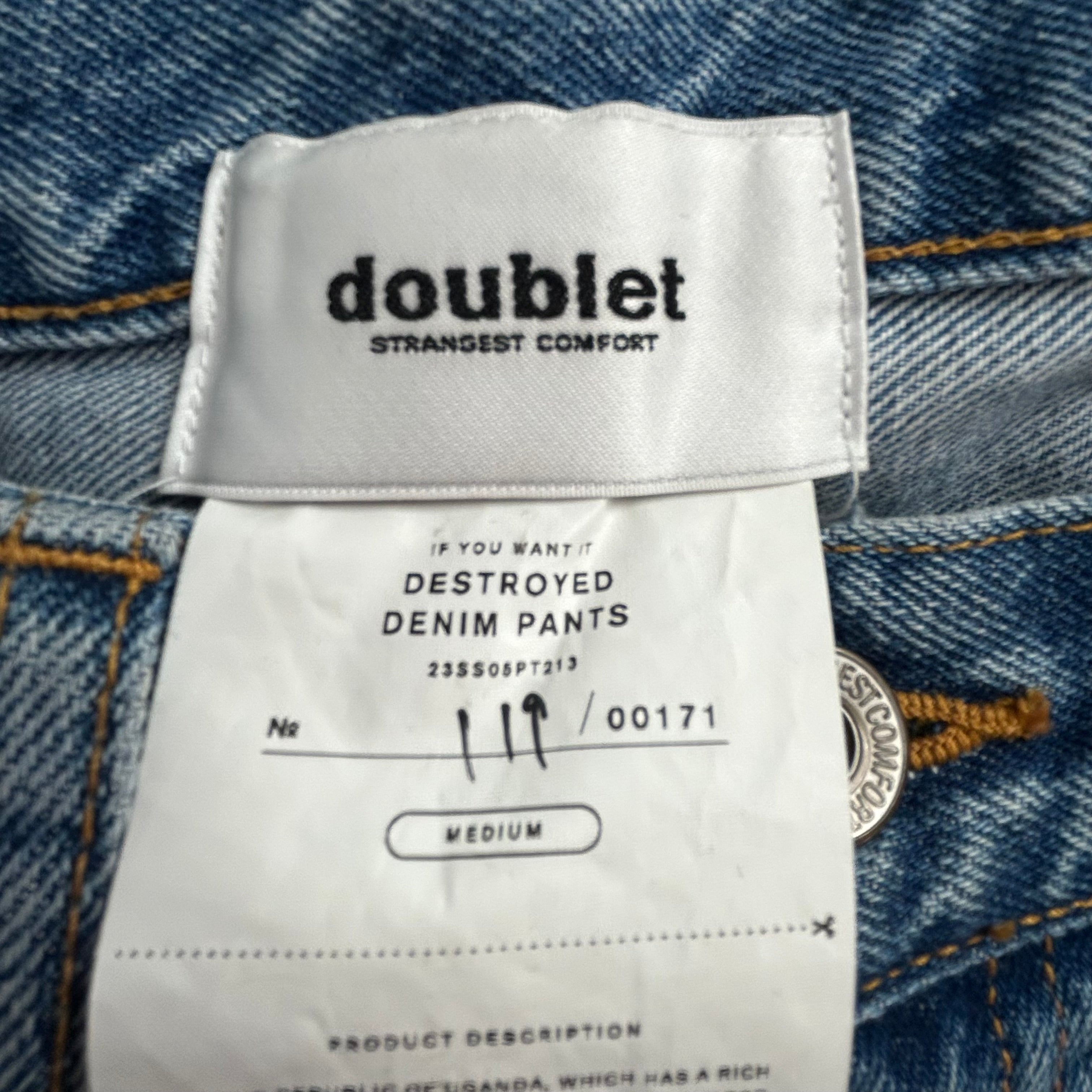 doublet/Straight Pants/M/Denim/IDG/ view 3