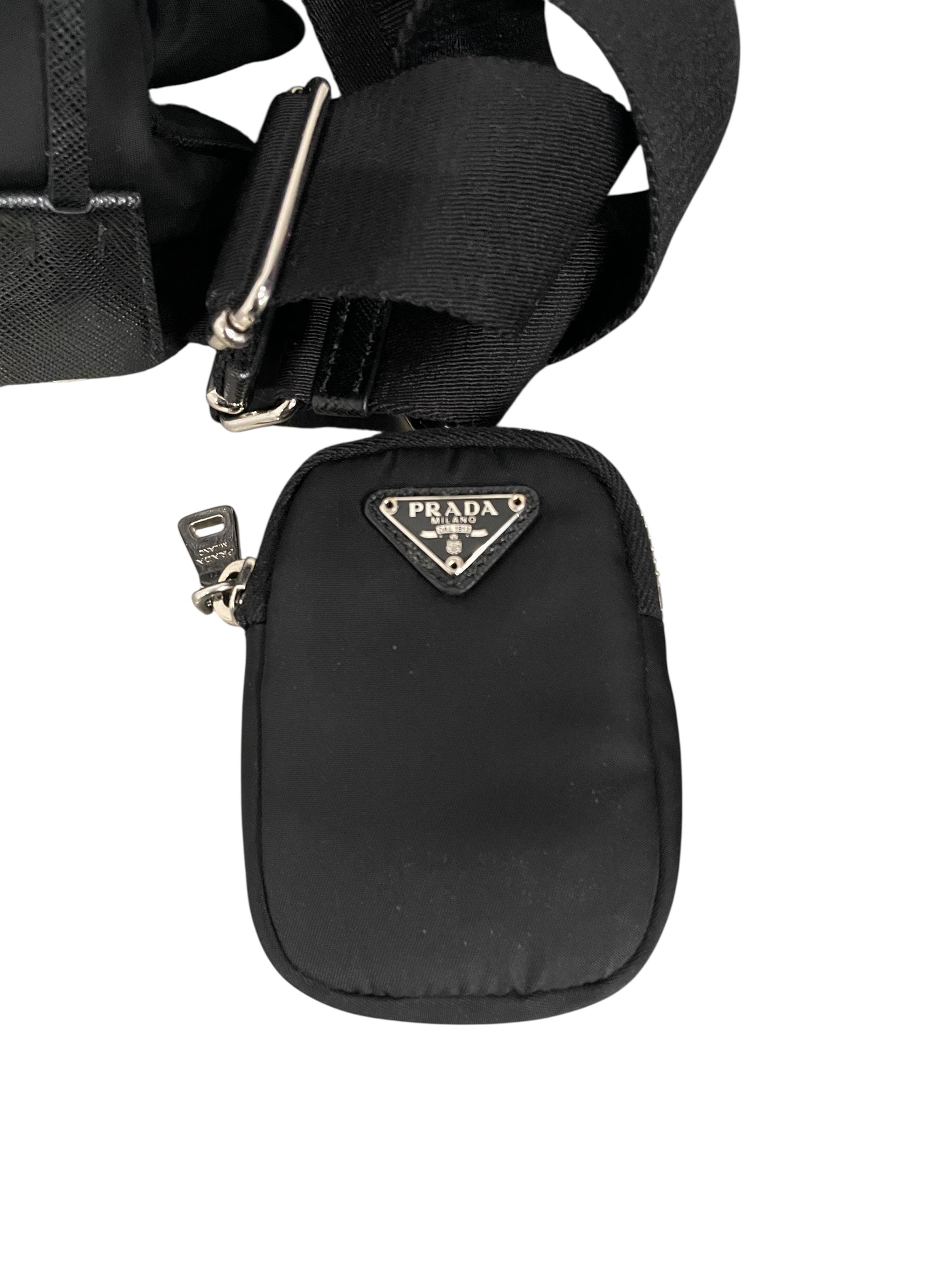 PRADA/Cross Body Bag/Nylon/BLK/RE NYLON RE-EDITION 2000 view 3