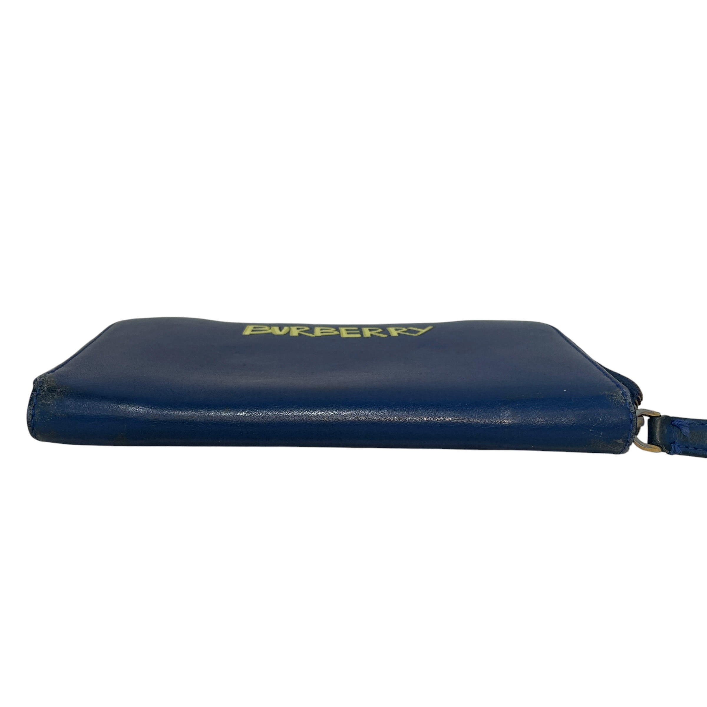 BURBERRY/Long Wallet/Leather/BLU/L's/Burberry Leather Wallet view 3