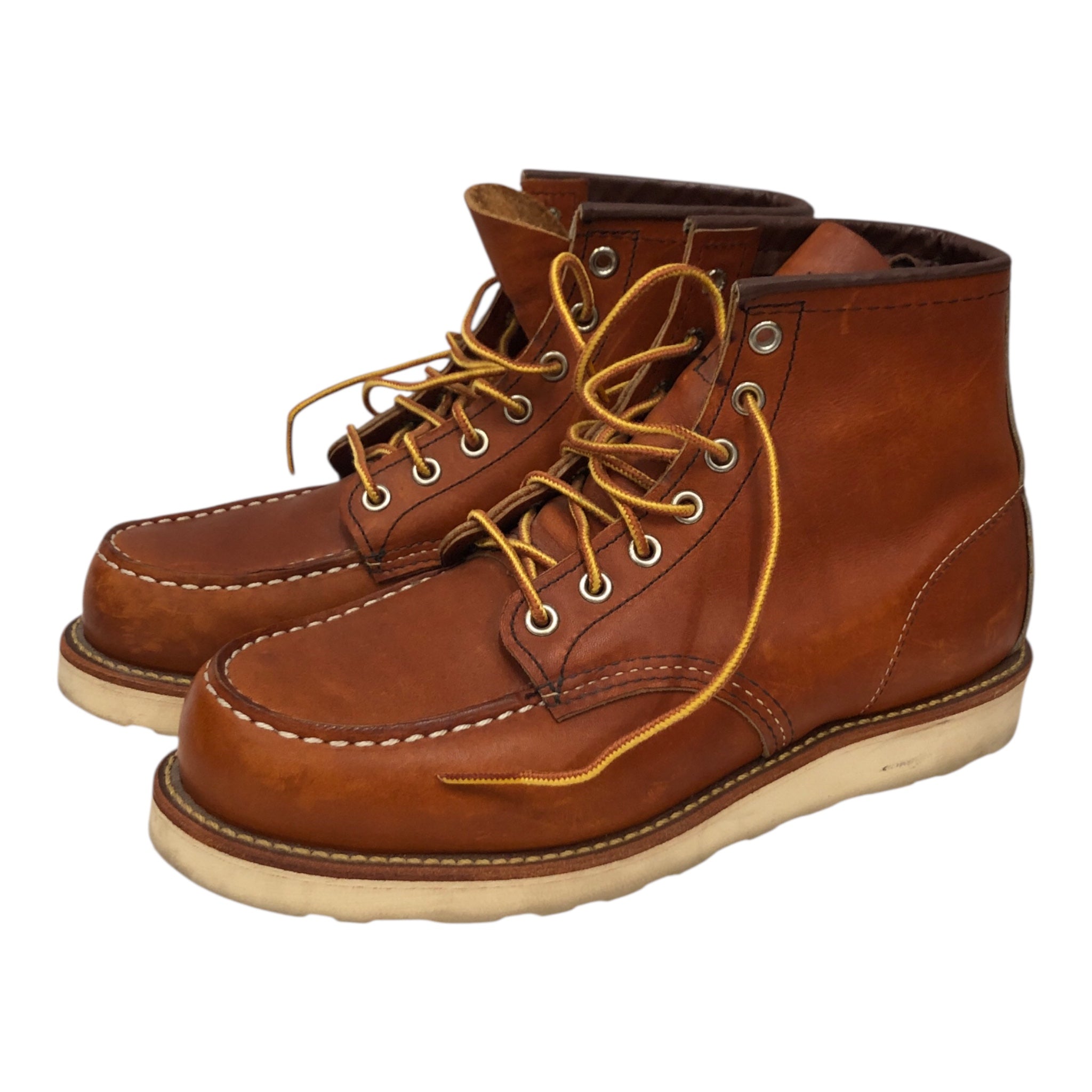 RED WING/Lace Up Boots/US 7.5/Leather/BRW/ view 1