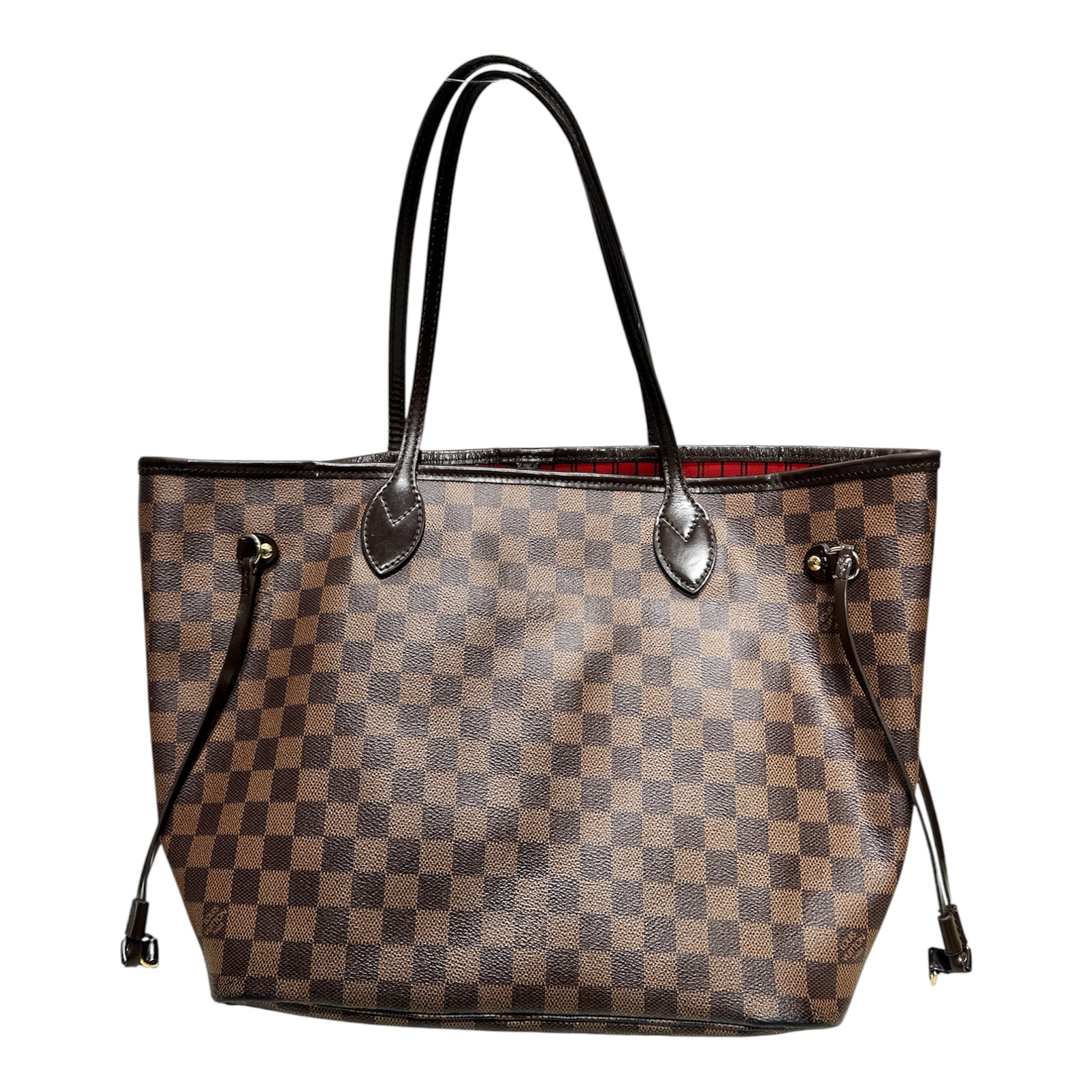 LOUIS VUITTON/Tote Bag/All Over Print/Leather/BRW/DAMIER NEVERFULL view 1